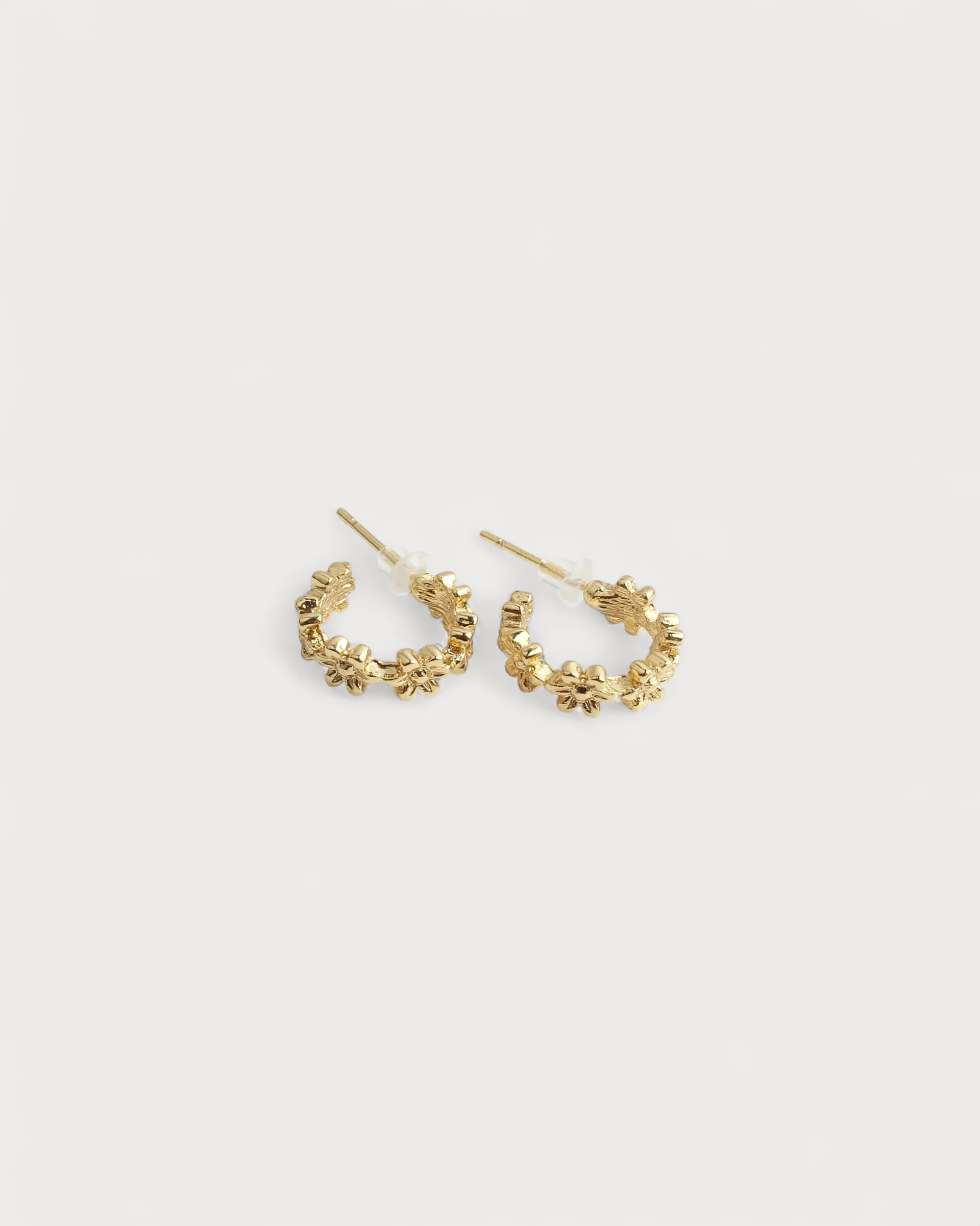 Little Daisy Hoops - Earrings - Plated