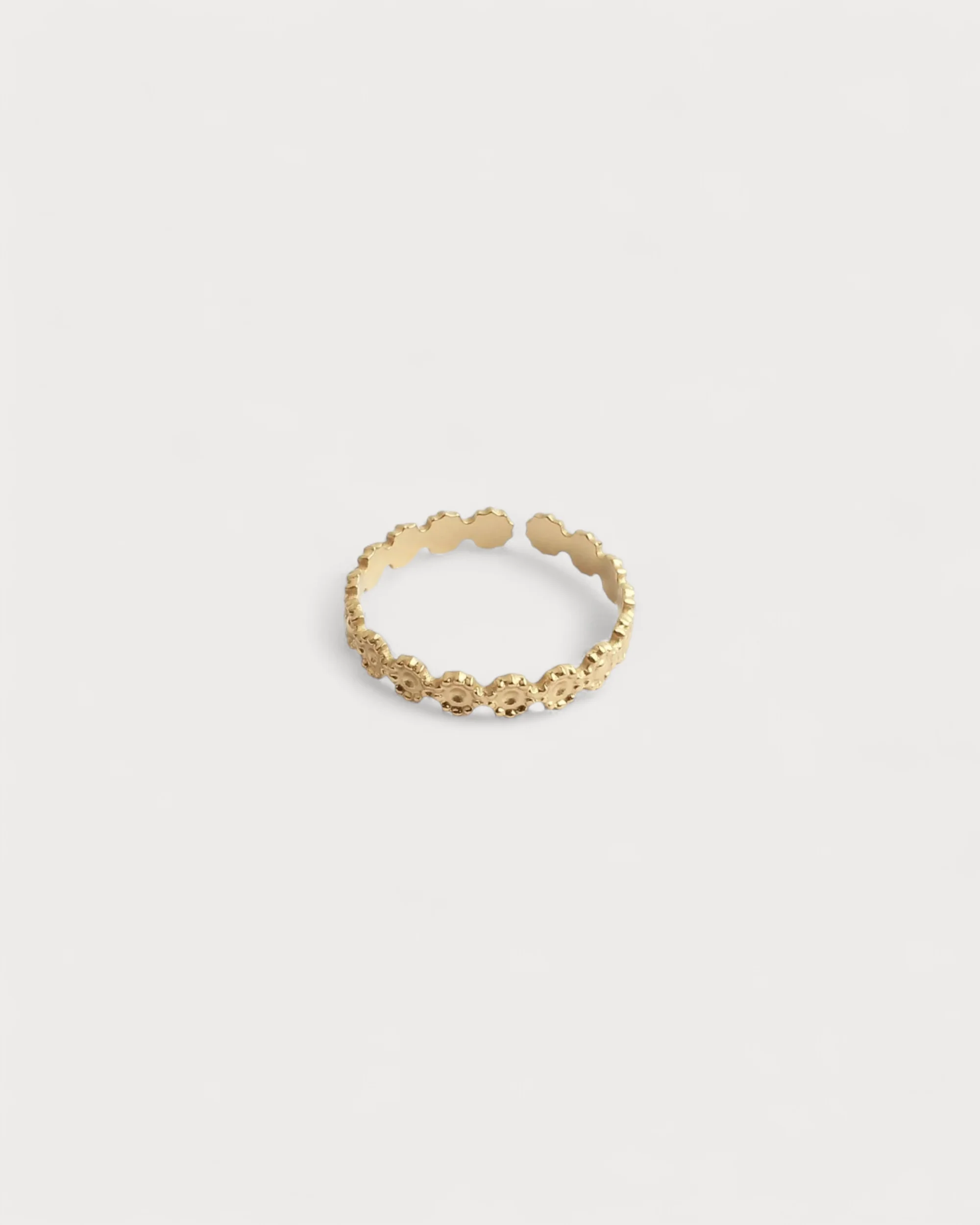 Little Flowers - Ring - Stainless Steel - Adjustable