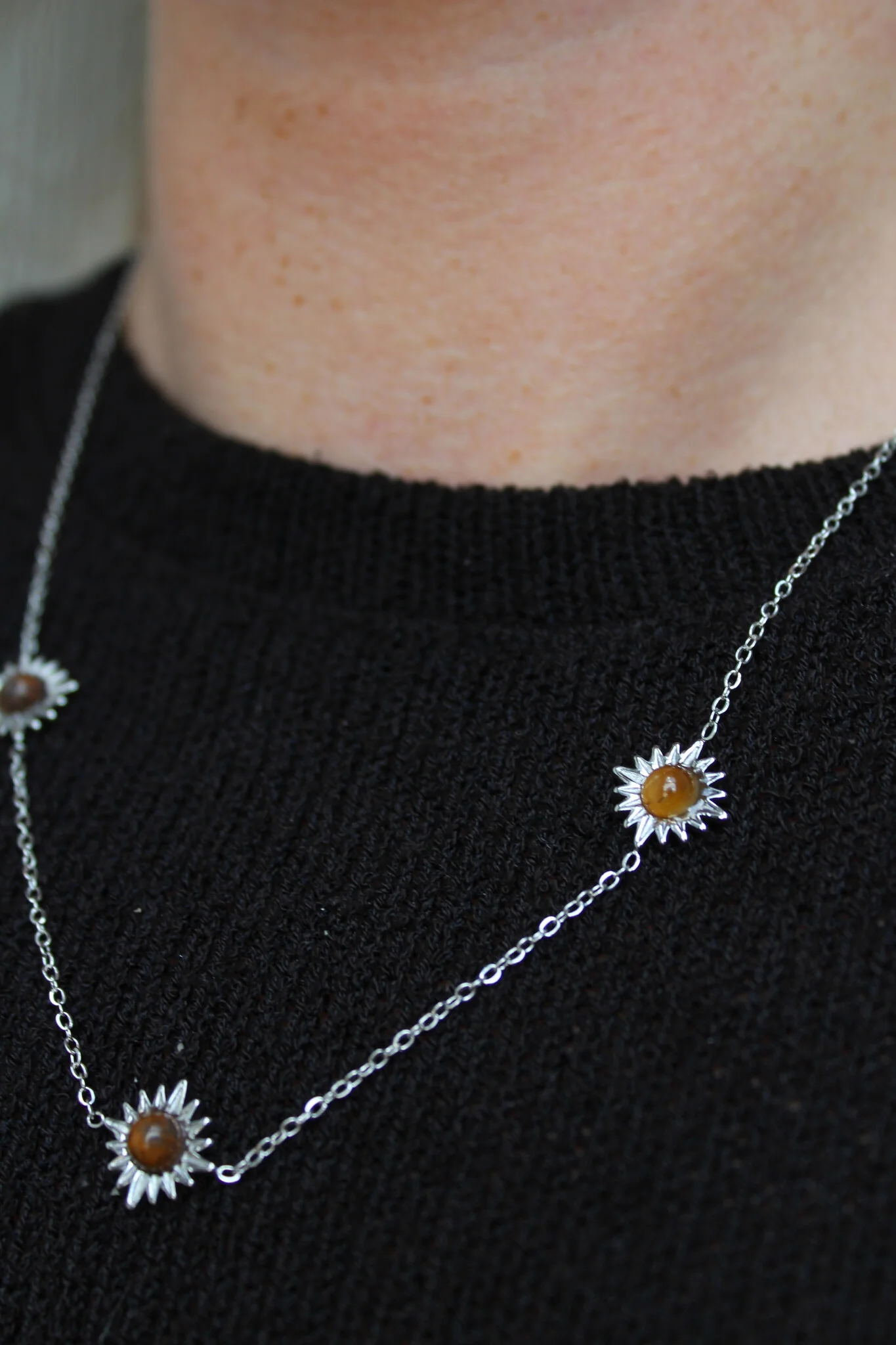 Louelle - Necklace - Natural Stone - Stainless Steel - Image 15