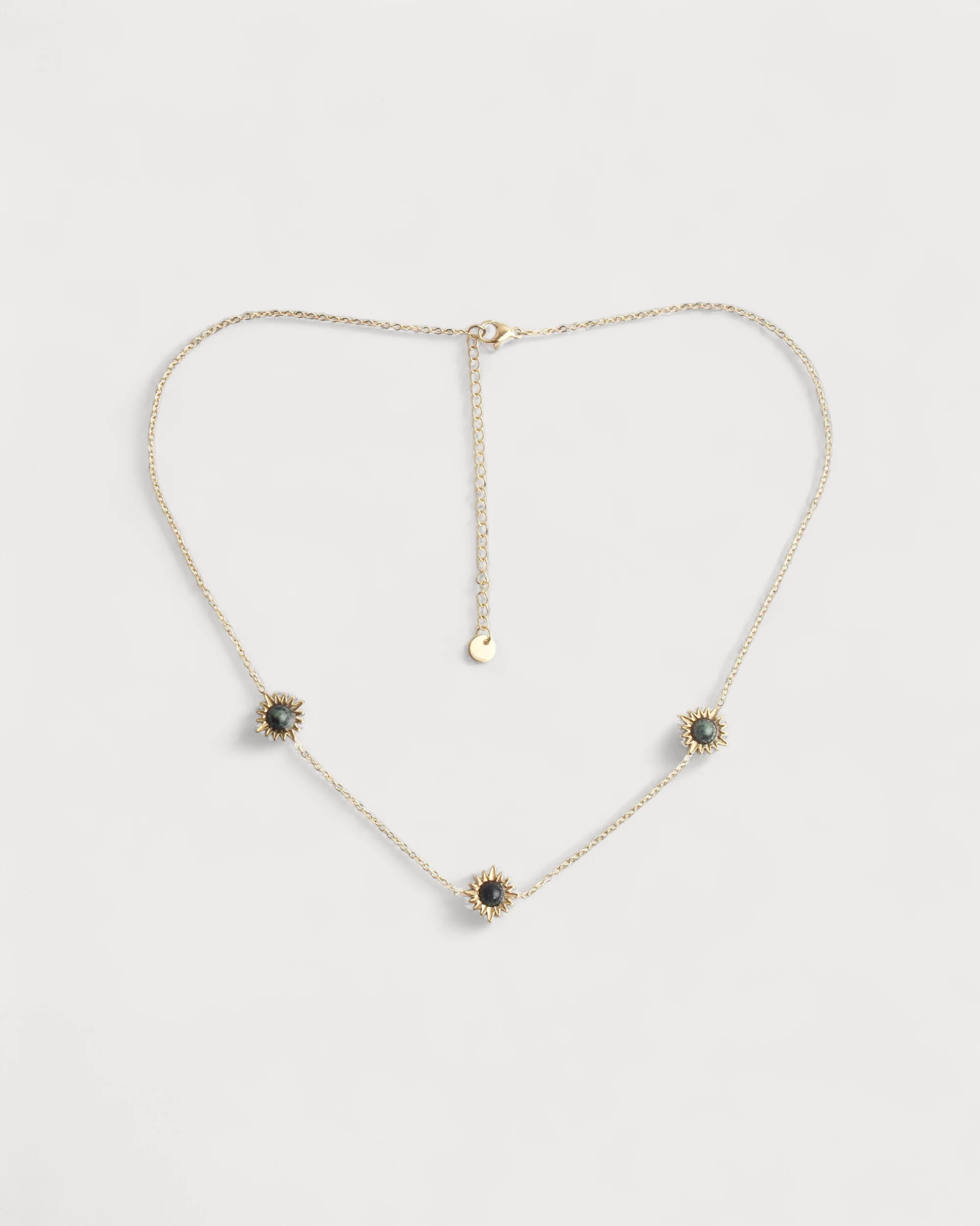 Louelle - Necklace - Natural Stone - Stainless Steel - Image 9