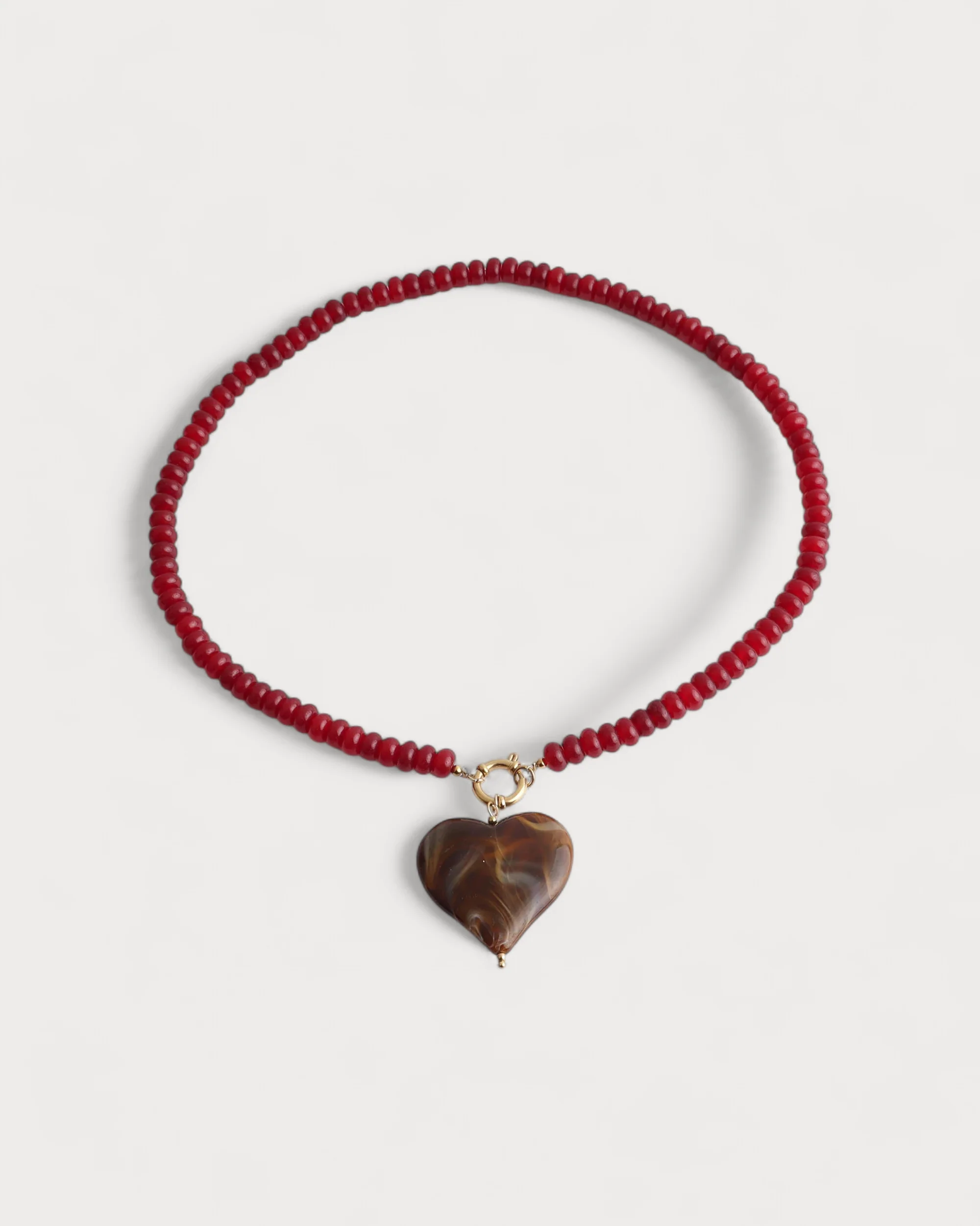 Manu - Necklace - Natural Stone - Stainless Steel