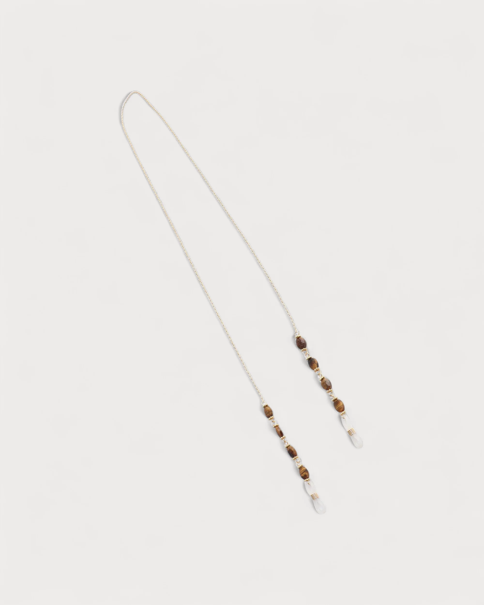 Marigold - Glasses Chain - Natural Stone - Stainless Steel
