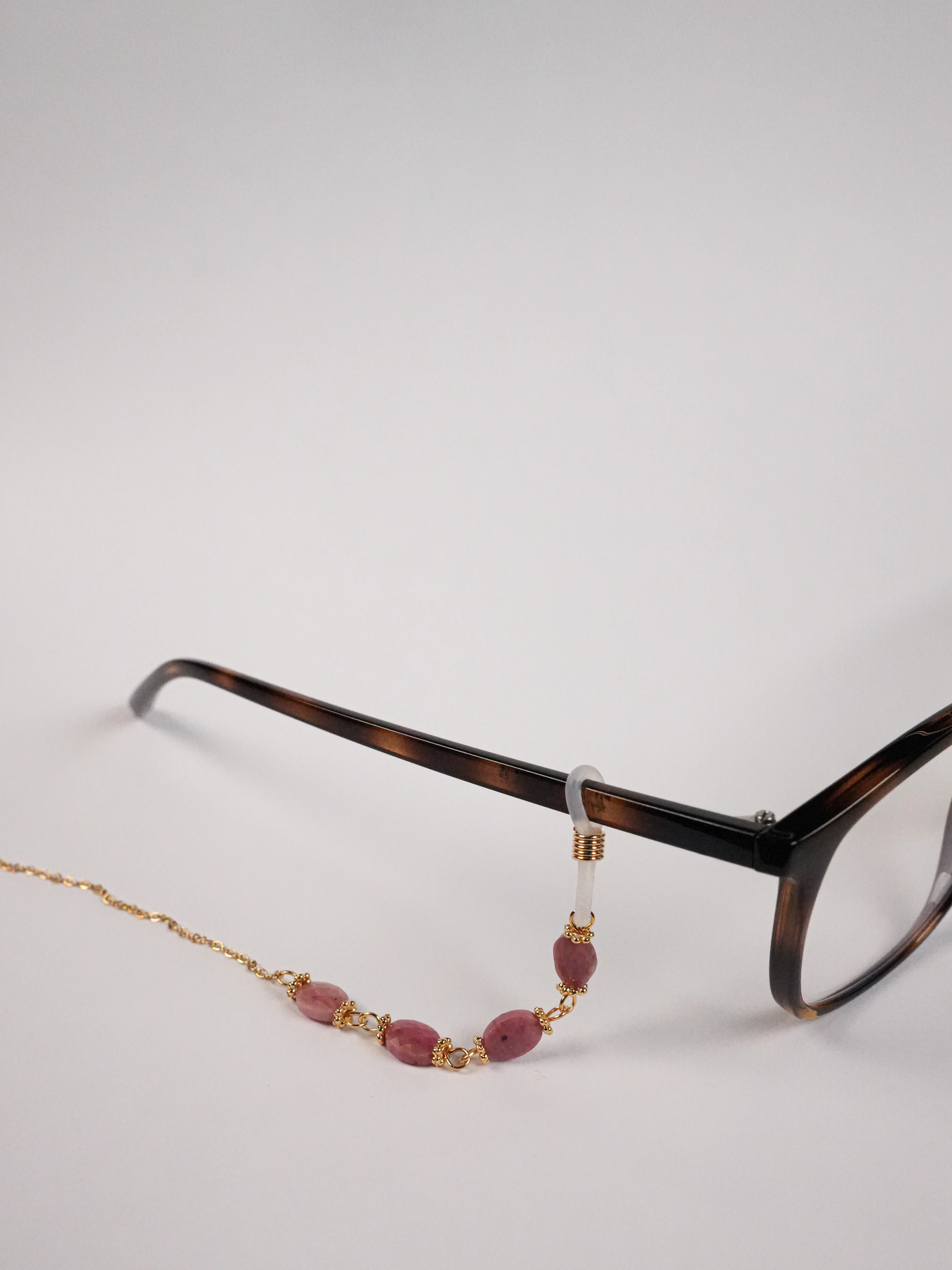 Marigold - Glasses Chain - Natural Stone - Stainless Steel - Image 7