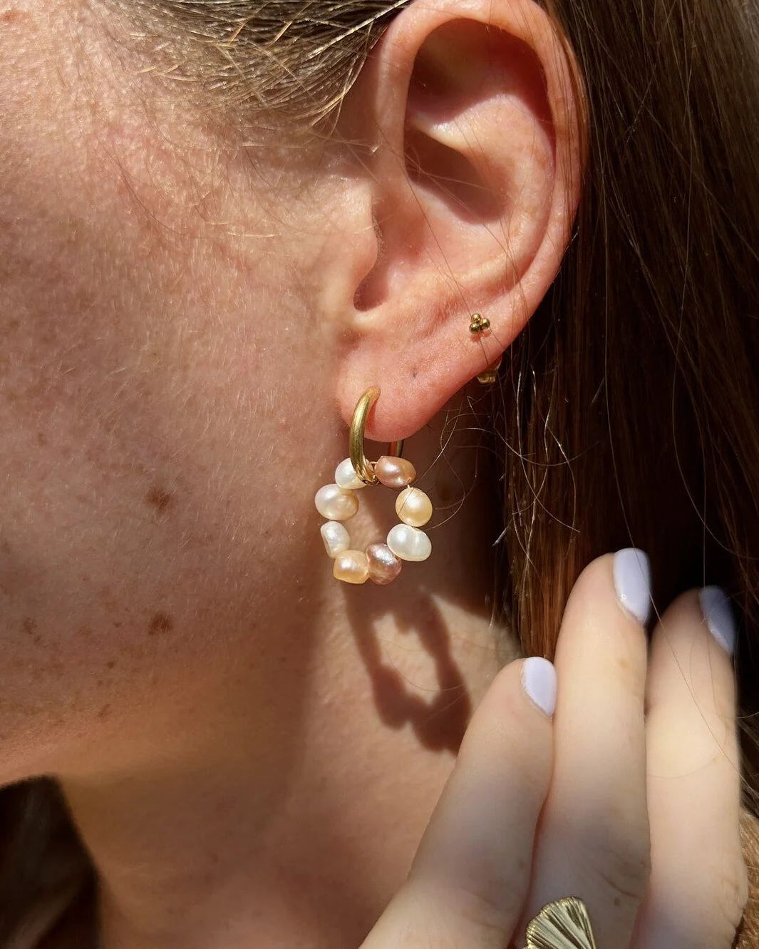 Mix Of Pearls - Earrings - Stainless Steel - Image 2