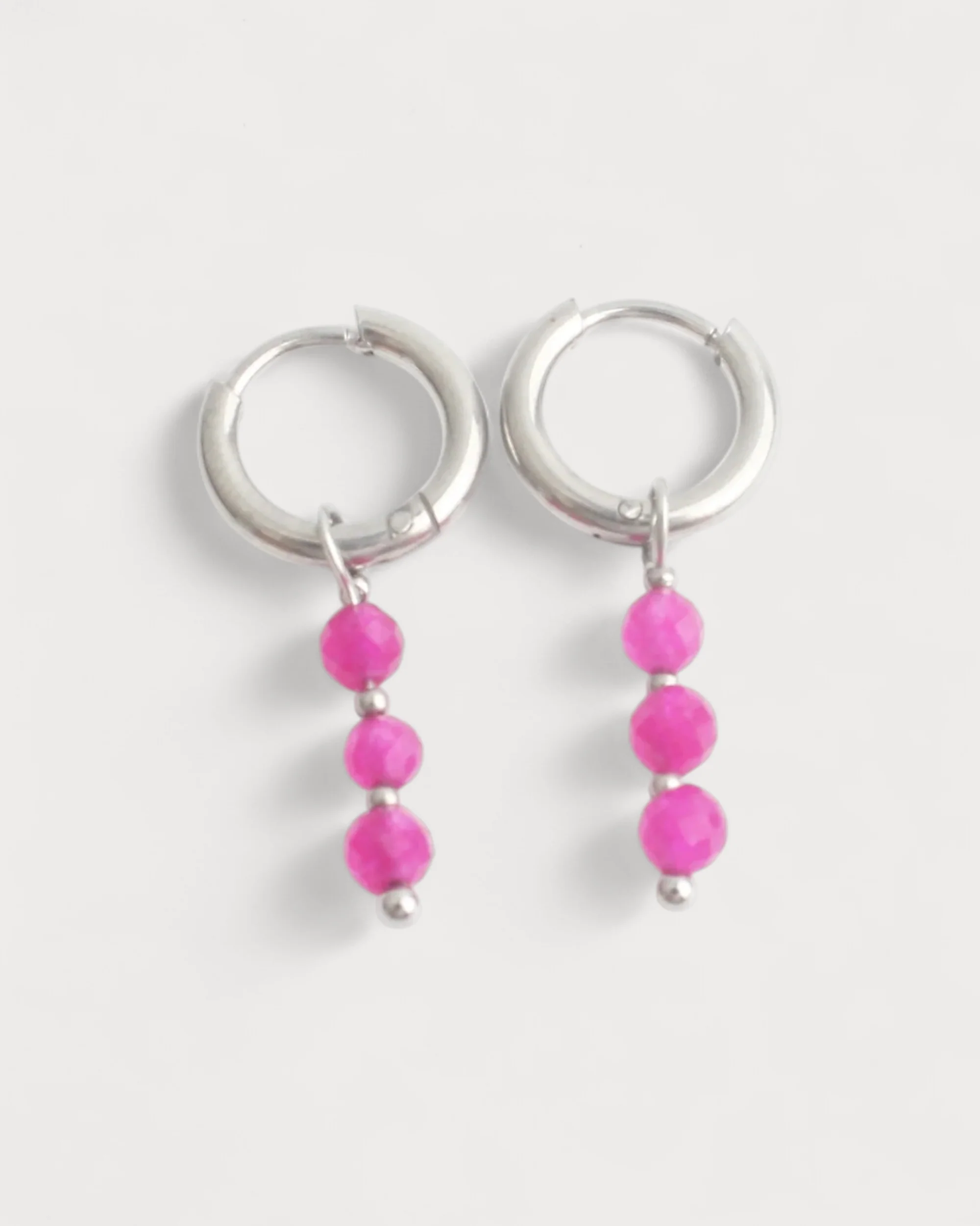 Mon Cheri - Earrings - Natural Stone - Stainless Steel - Image 14