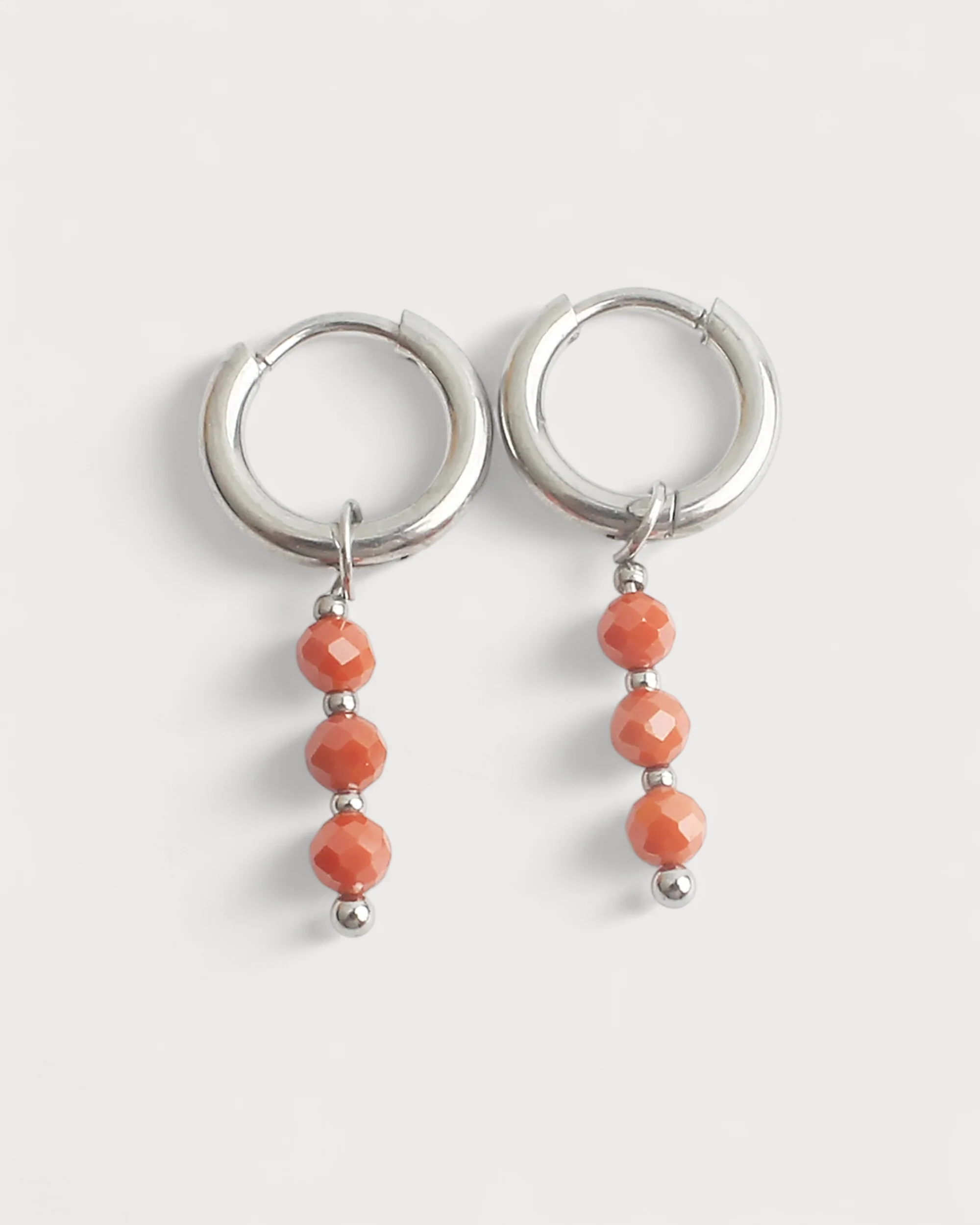 Mon Cheri - Earrings - Natural Stone - Stainless Steel - Image 16