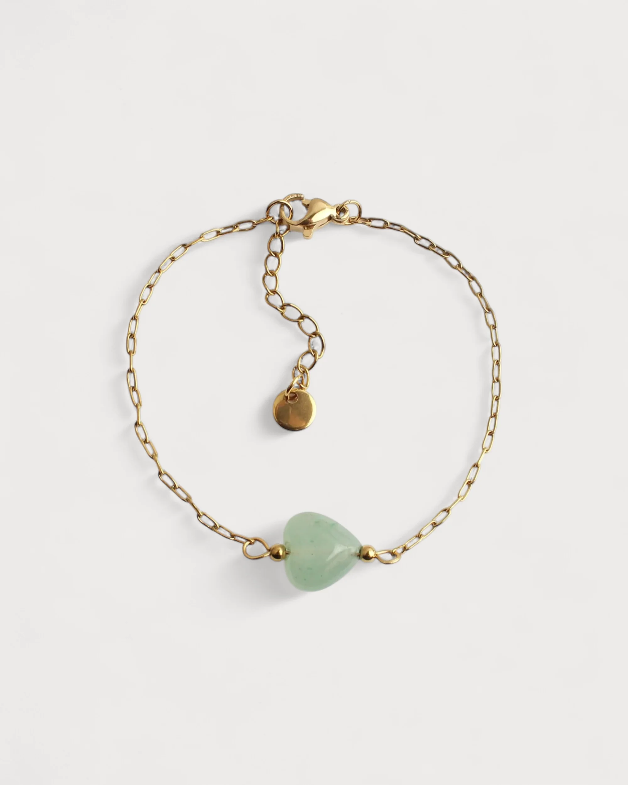 Natural Heart - Bracelet - Natural Stone - Stainless Steel - Image 3