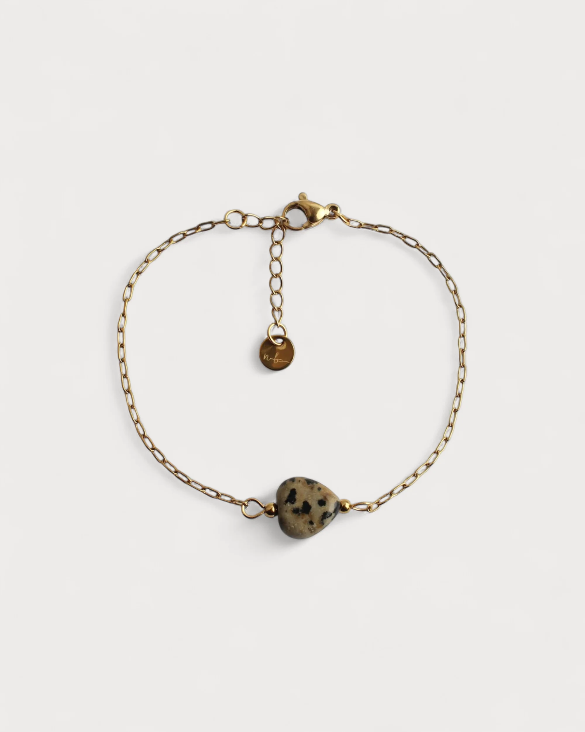 Natural Heart - Bracelet - Natural Stone - Stainless Steel - Image 5