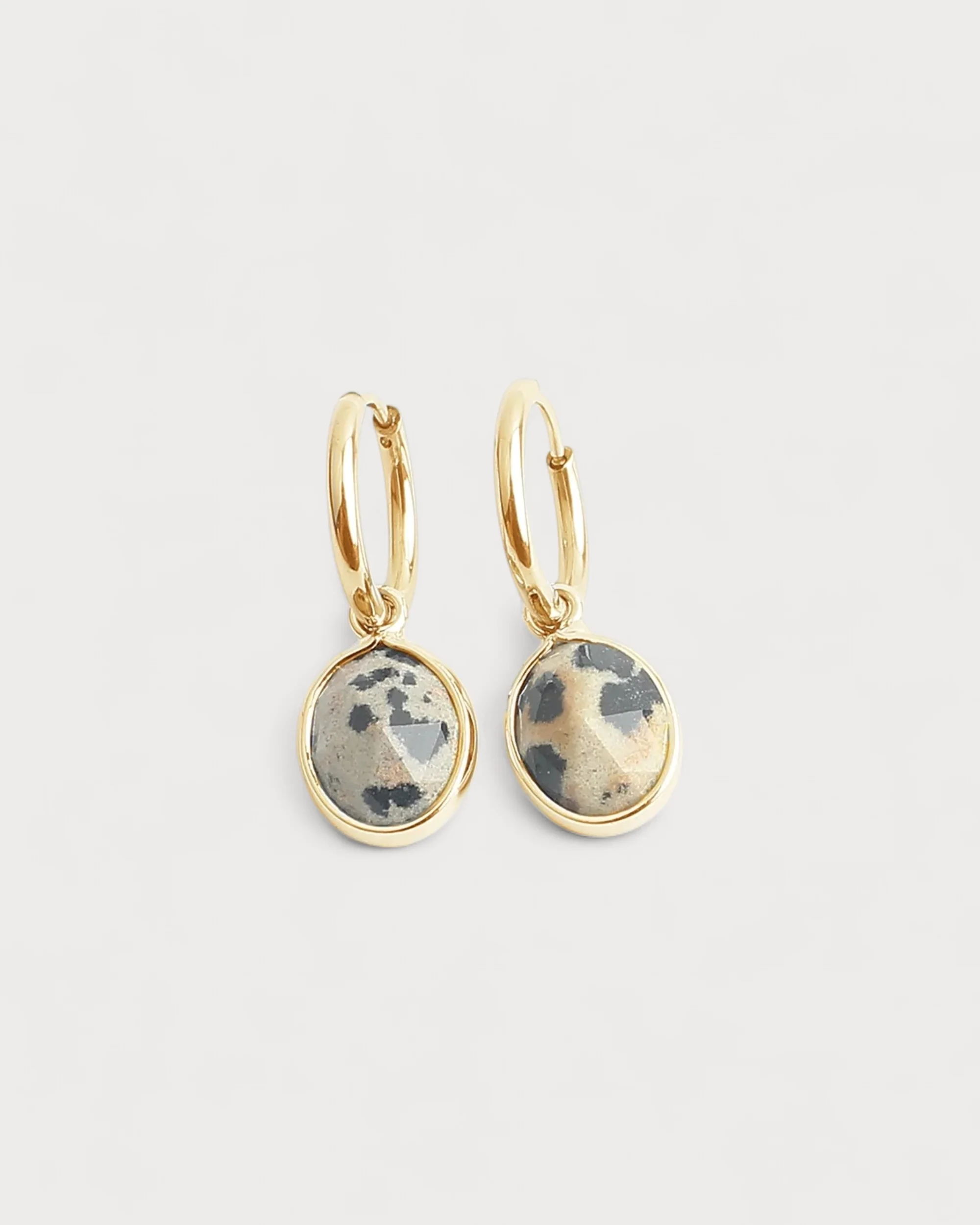 Ovally - Earrings - Natural Stone - Stainless Steel - Image 5