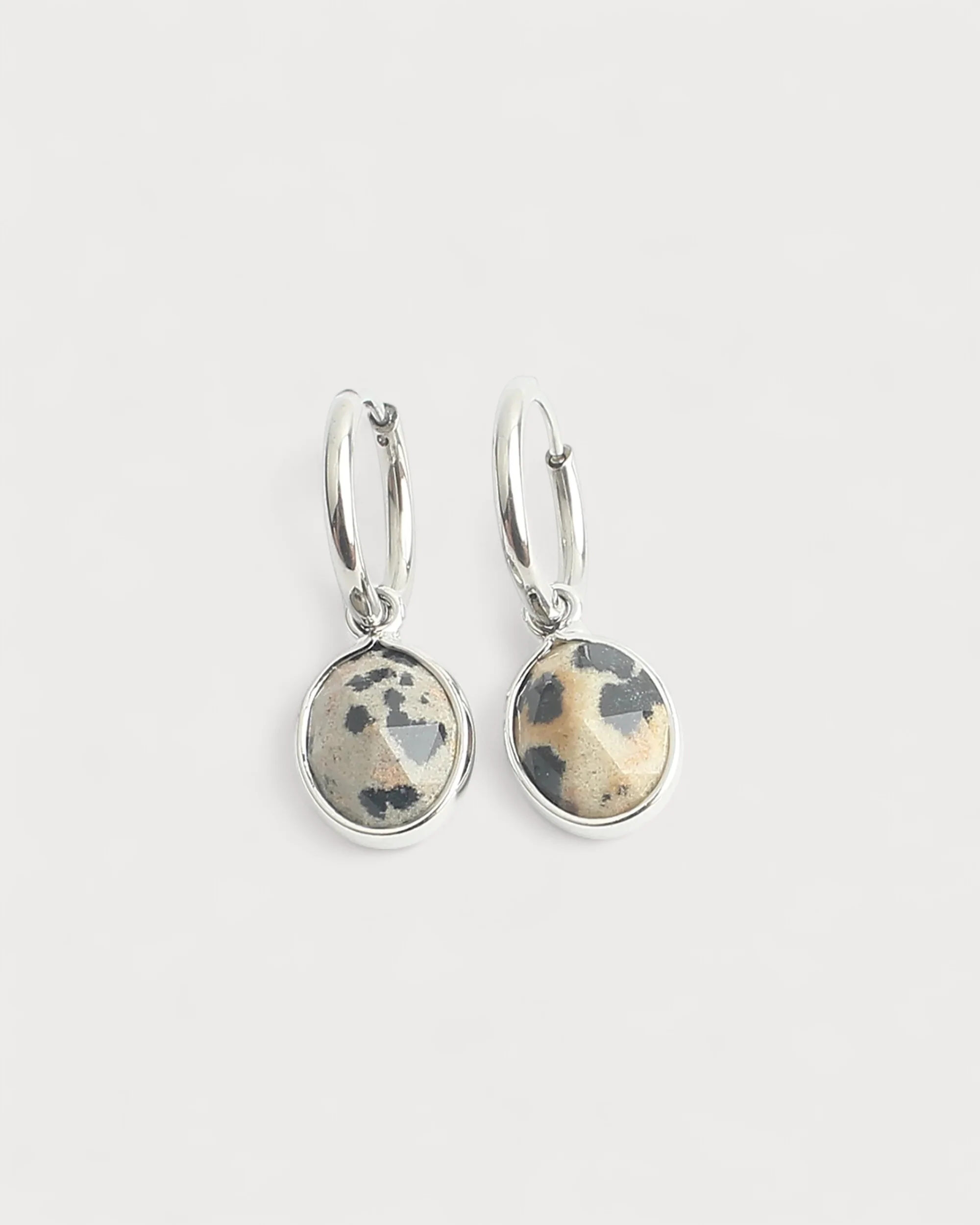 Ovally - Earrings - Natural Stone - Stainless Steel - Image 7