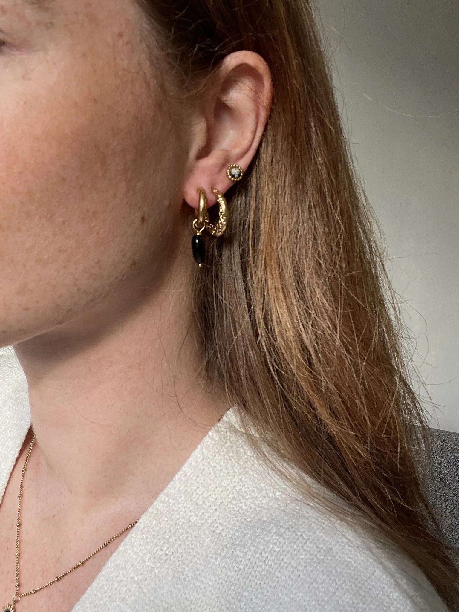 Para Siempre - Earrings - Natural Stone - Stainless Steel - Image 4