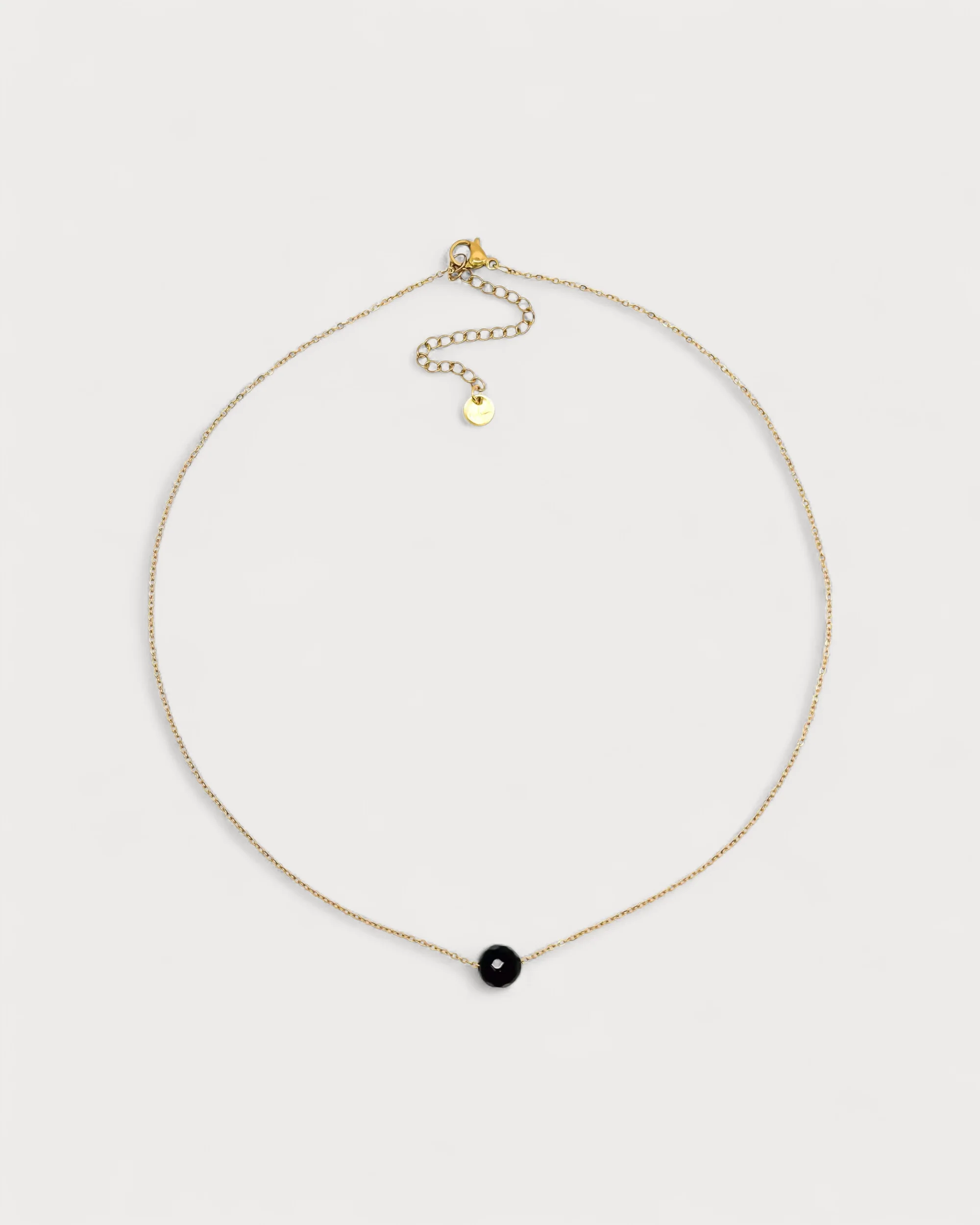 Pierre Damour - Necklace - Stainless Steel - Natural Stone