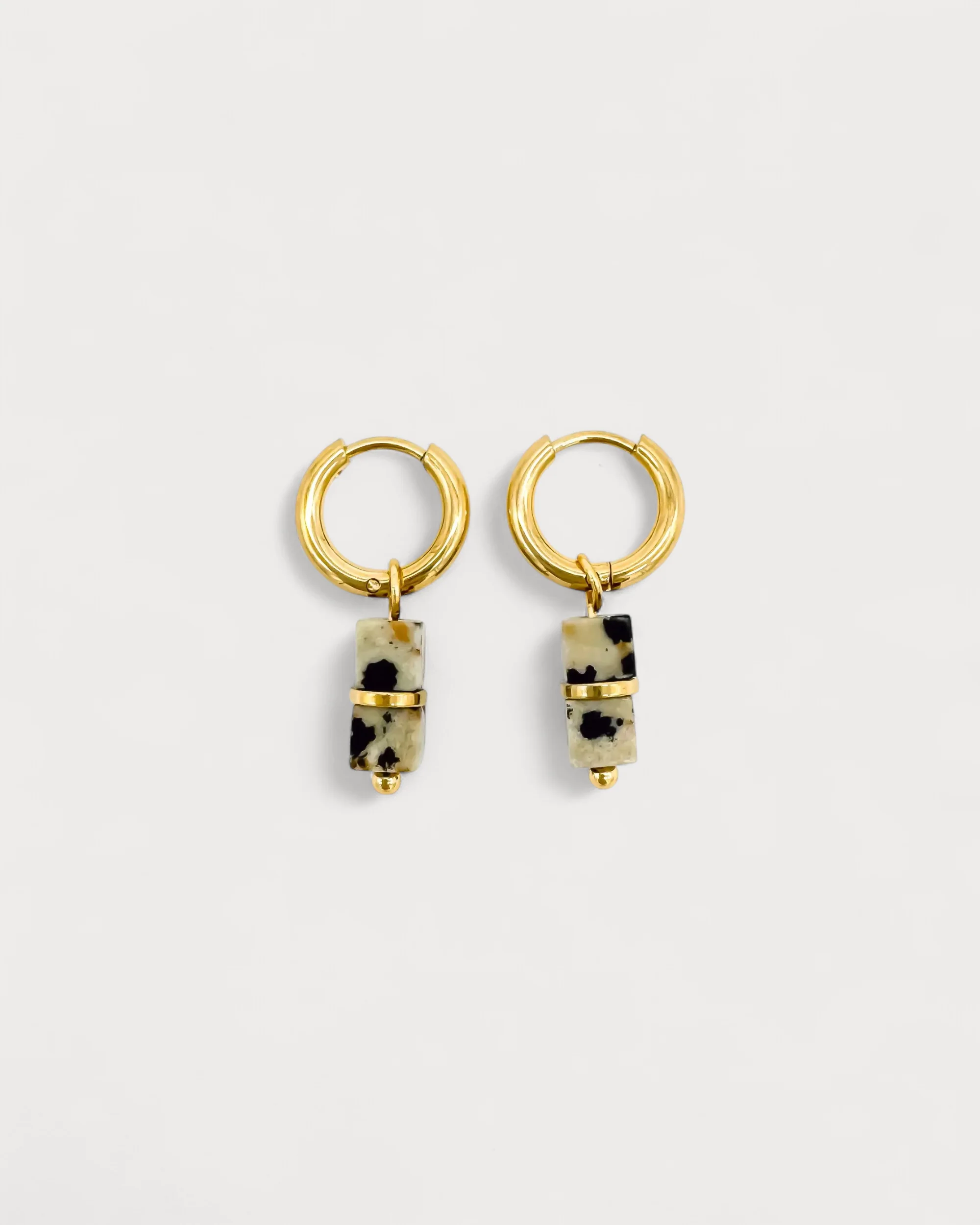 Pierres - Earrings - Natural stone - Stainless Steel