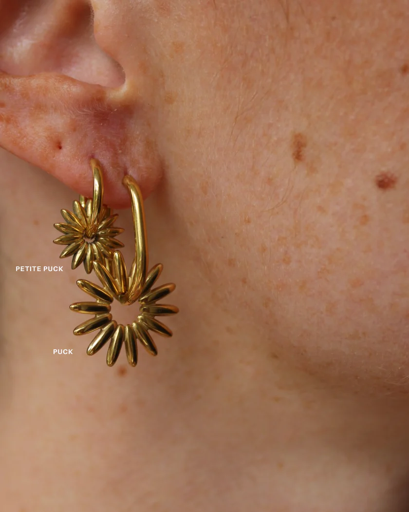 Puck - Earrings - Stainless Steel - Image 3
