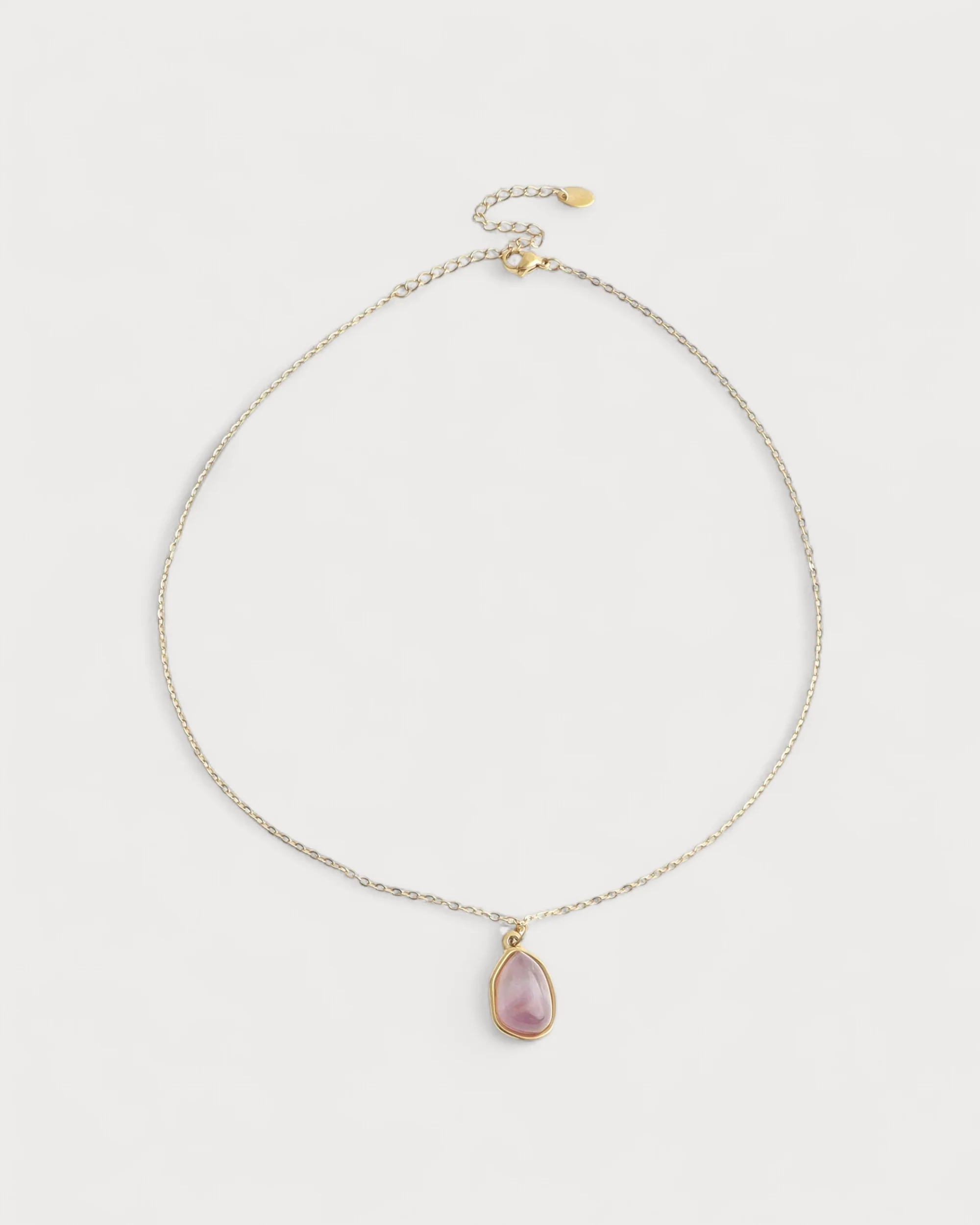 Raye - Necklace - Natural Stone - Stainless Steel - Image 2