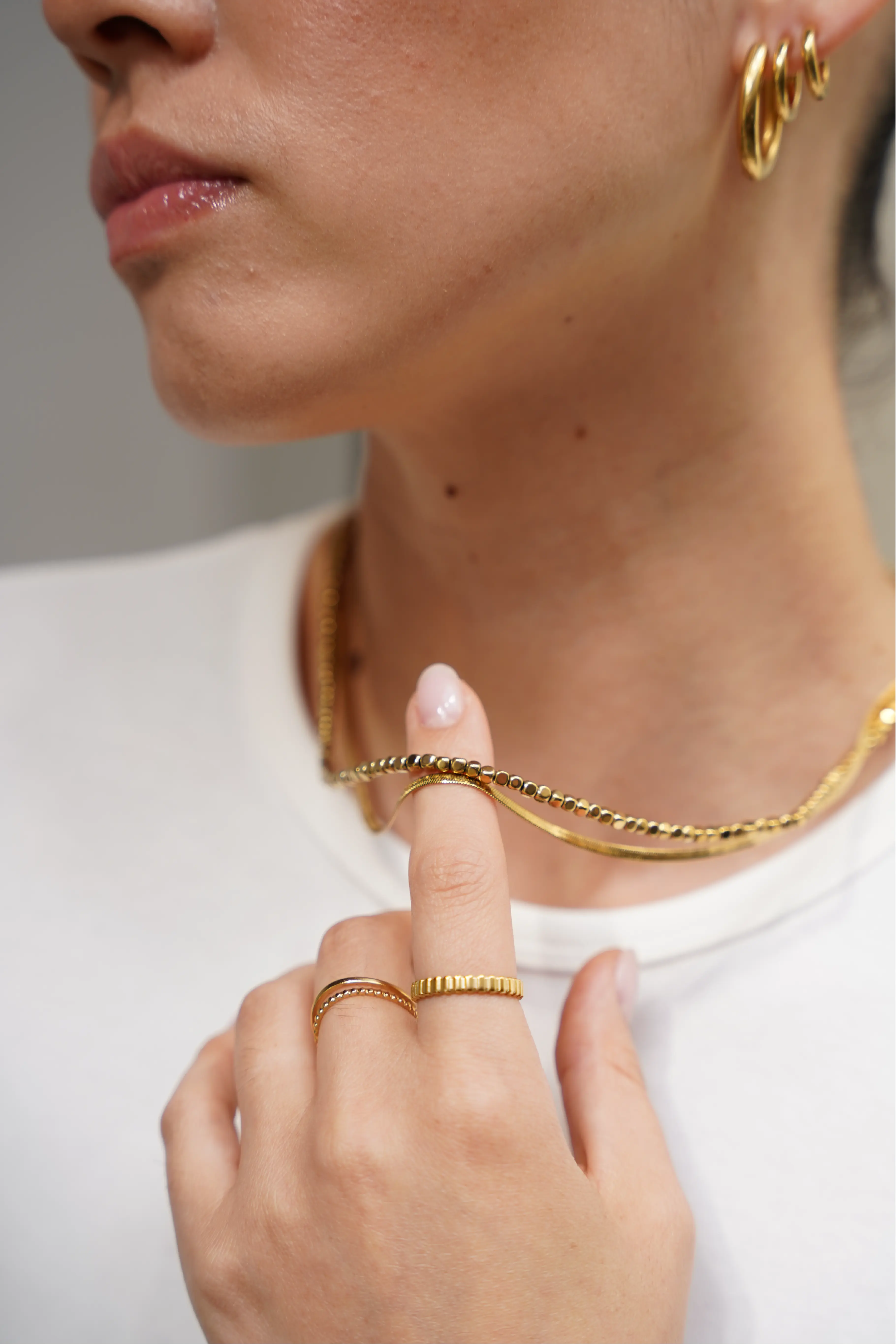 Fleeky Snake - Necklace - Stainless Steel - Image 3