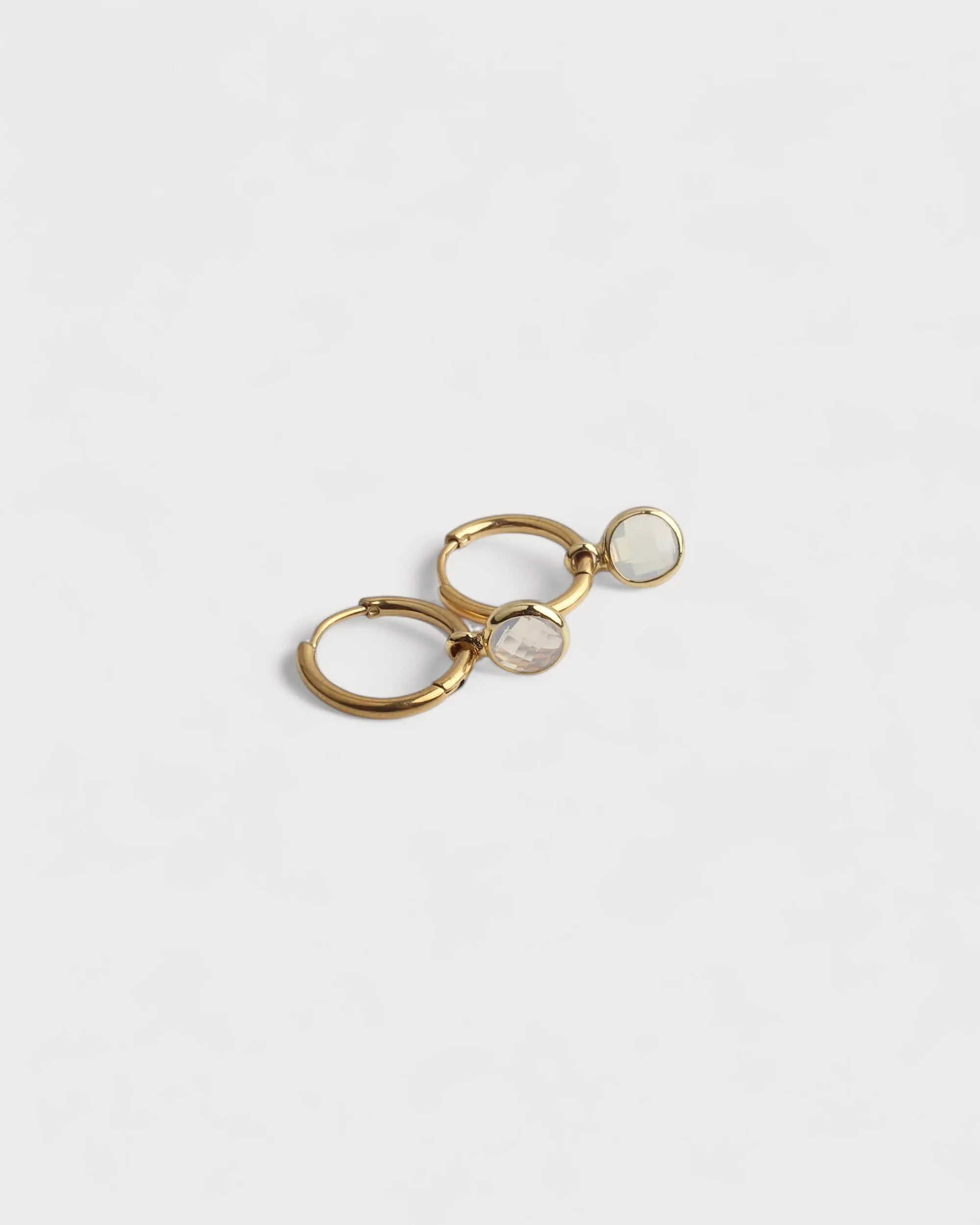 Round Nina - earrings - Stainless Steel - Image 3