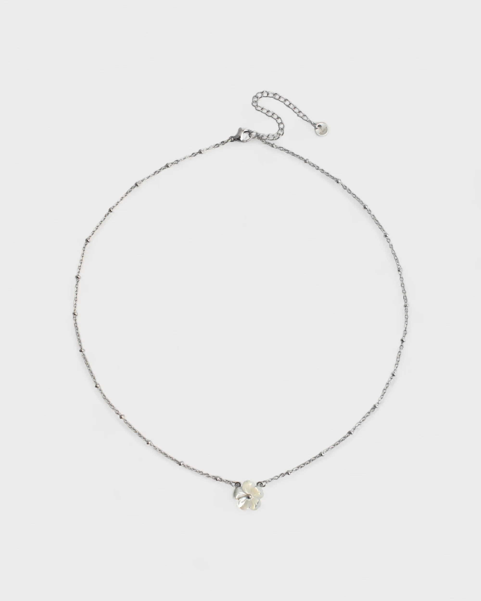 Shell Flower - Necklace - Stainless Steel - Image 3
