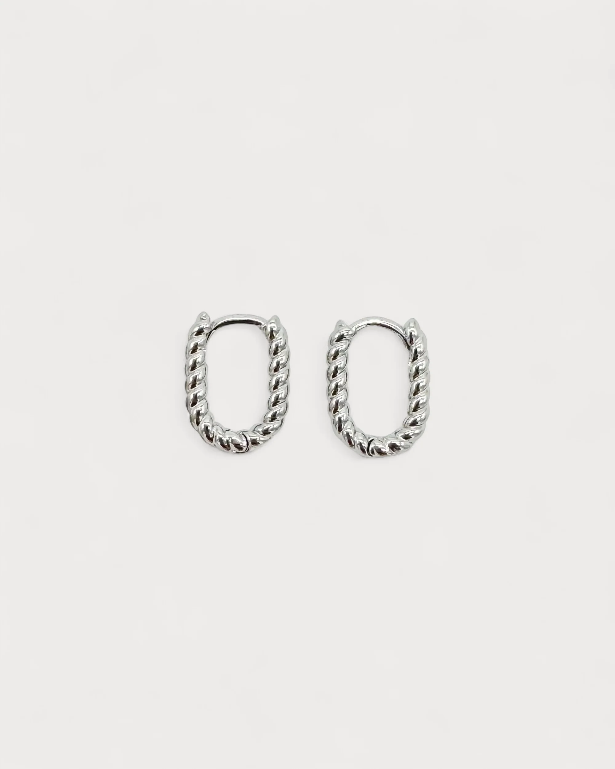 Small Turned Odette - Earrings - Stainless Steel - Image 8