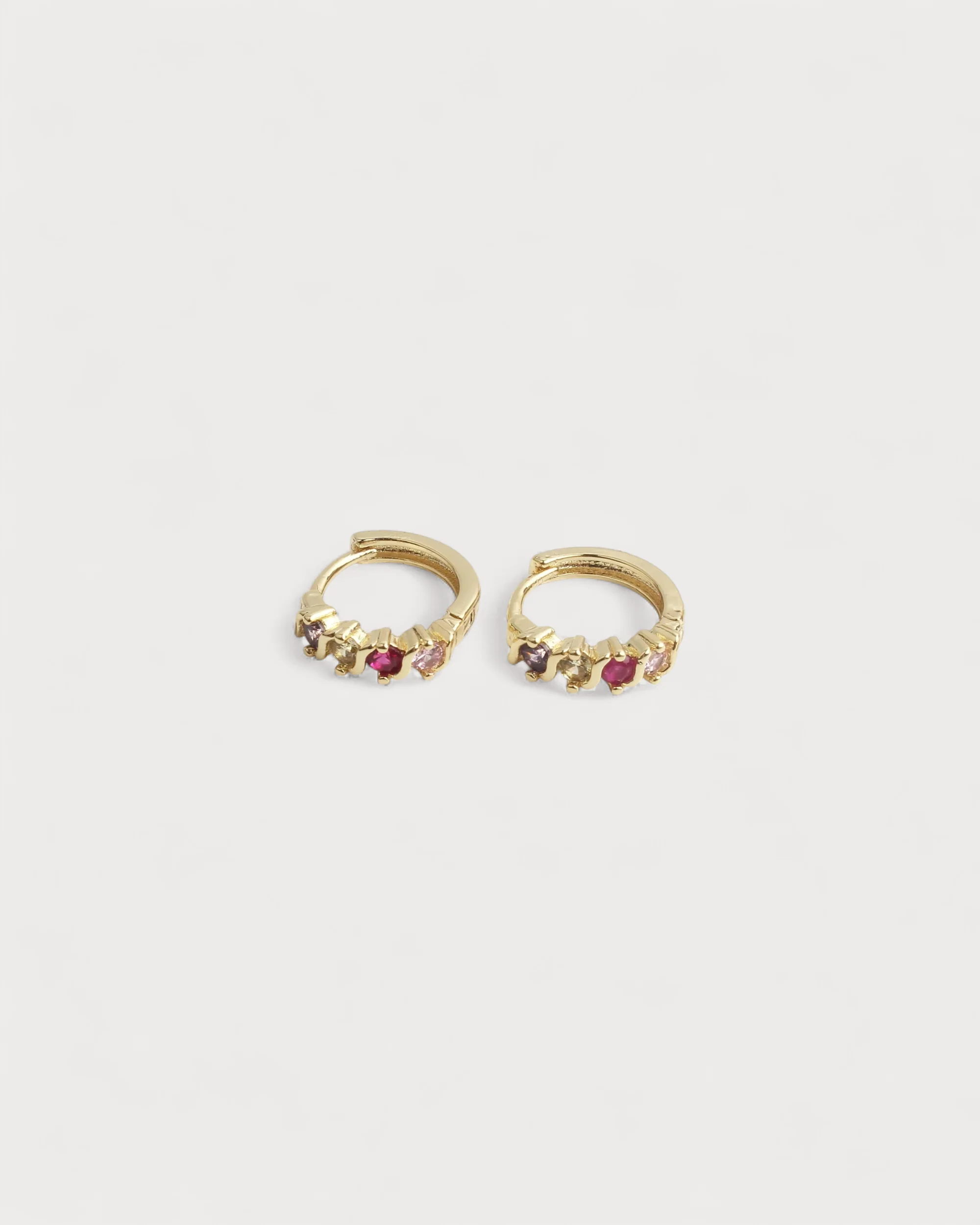 Zonne Zirkonia Hoop - Earrings - Stainless Steel