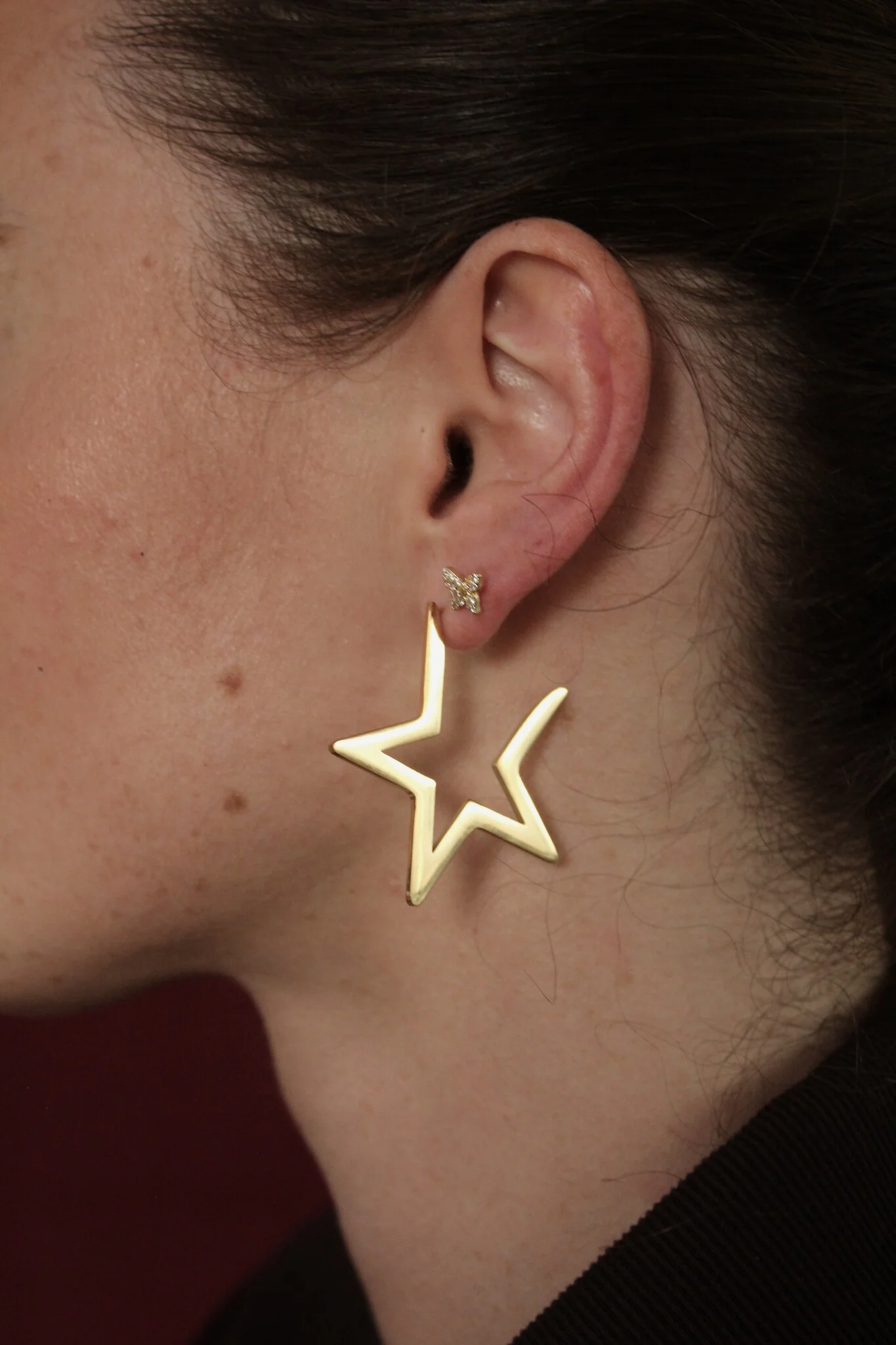 Sparkle Butterfly - Stud - Earrings - Stainless Steel - Image 3
