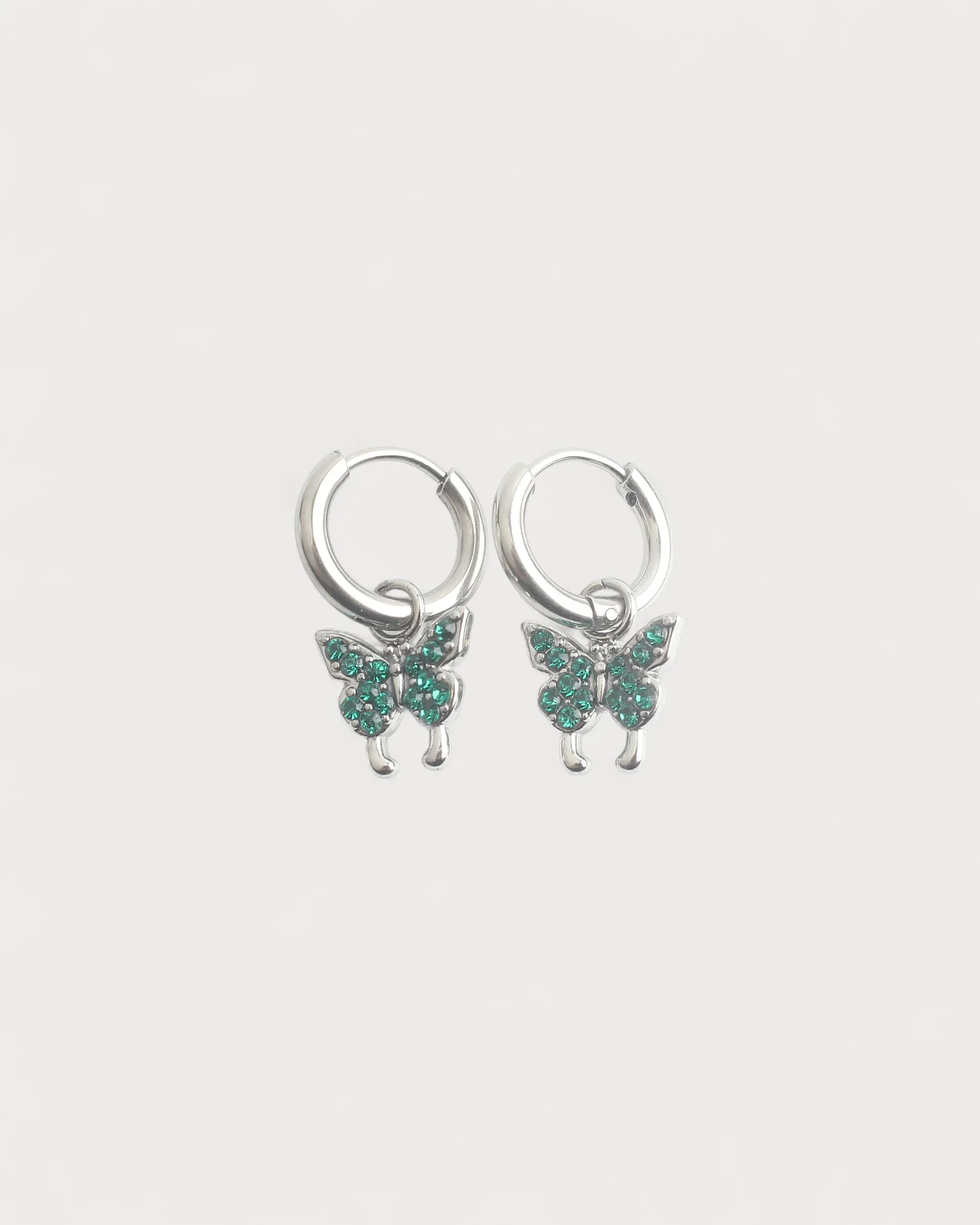 Sparkly Butterfly - Earrings - Stainless Steel - Image 11