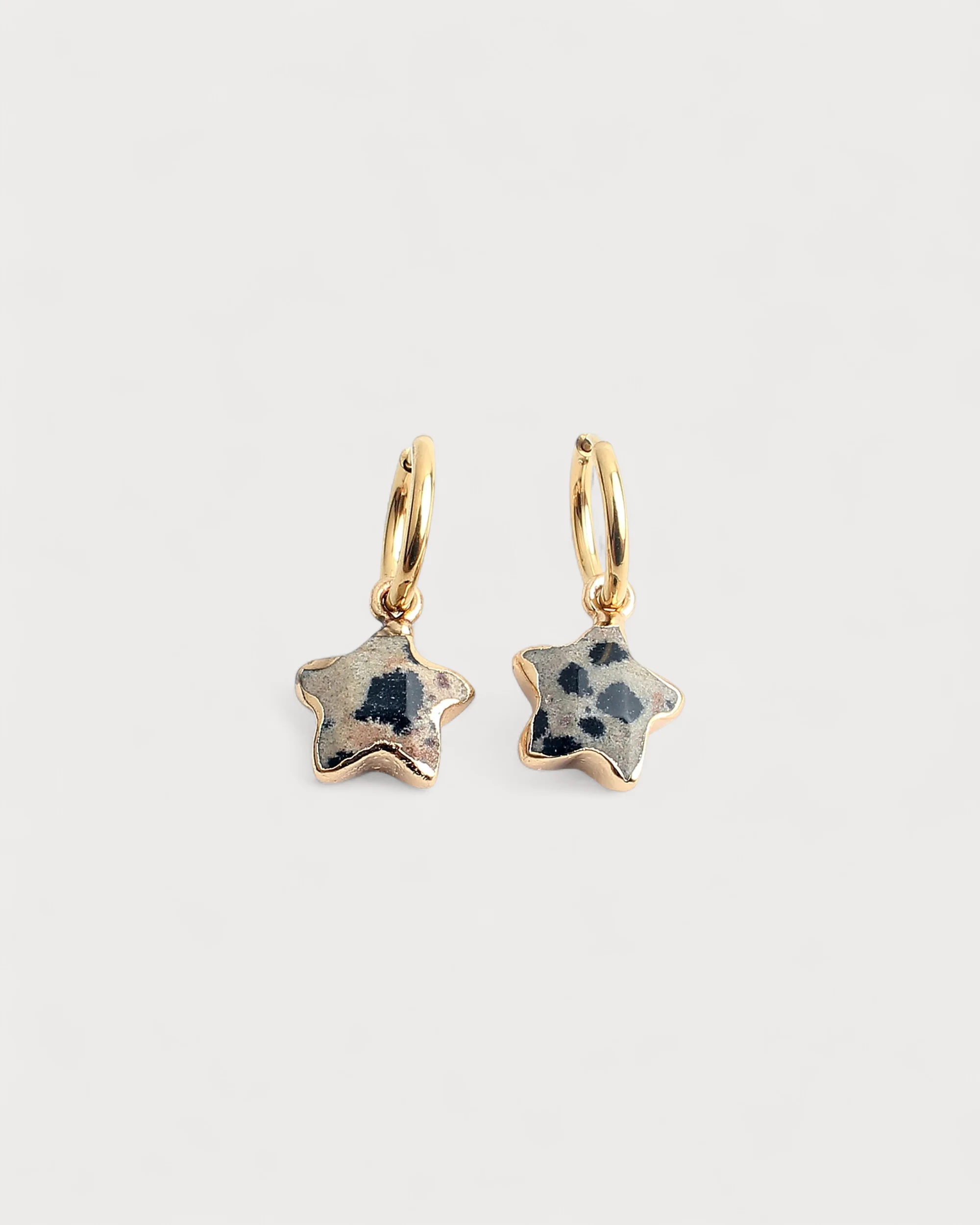 Starry - Earrings - Natural Stone - Stainless Steel - Image 3