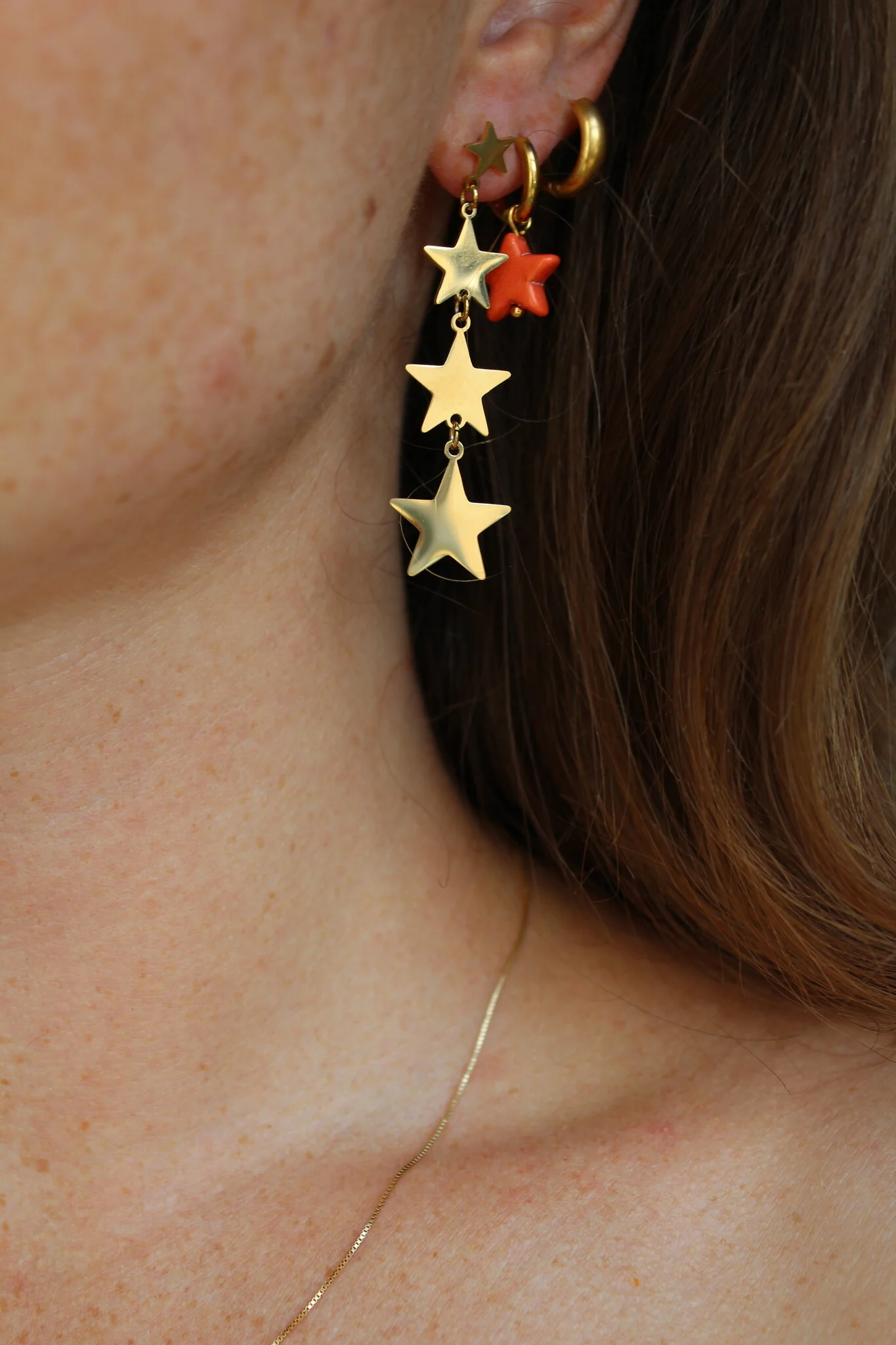 Stars, Stars, Stars - Earrings - Stainless Steel - Image 4