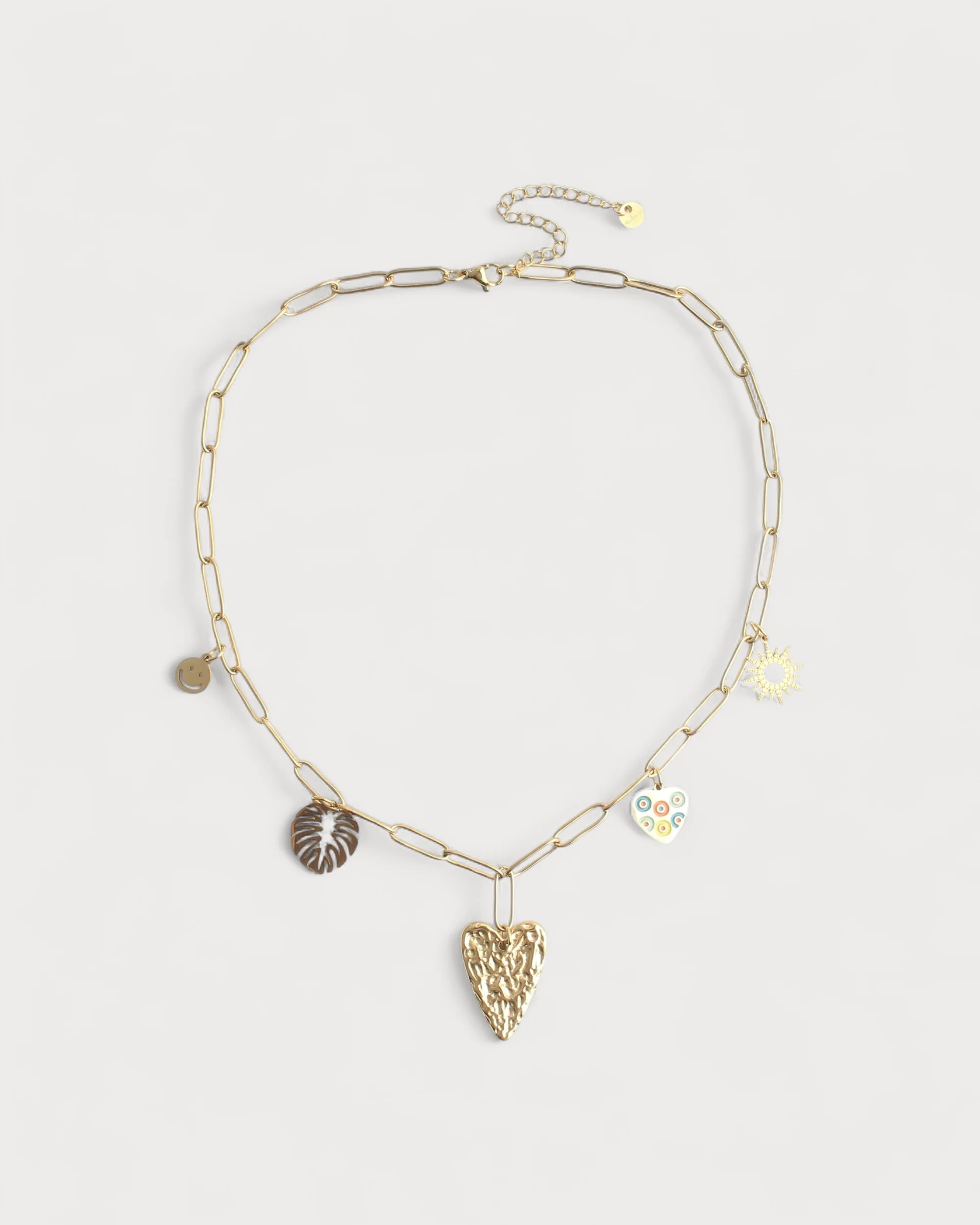 Summer Hearts - Necklace - Stainless Steel