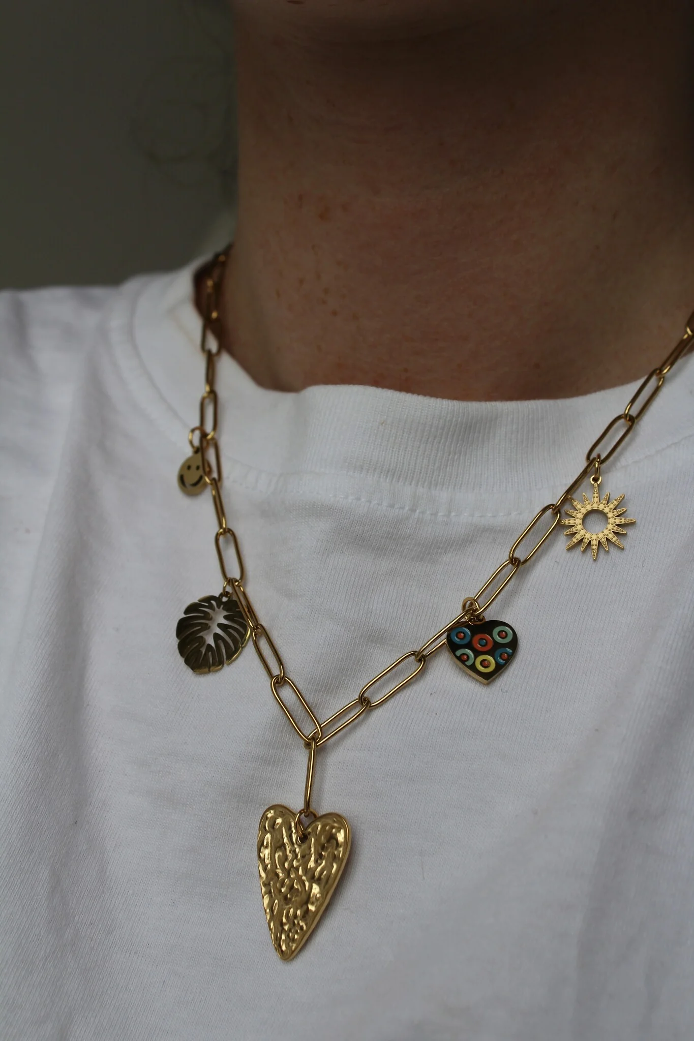 Summer Hearts - Necklace - Stainless Steel - Image 2