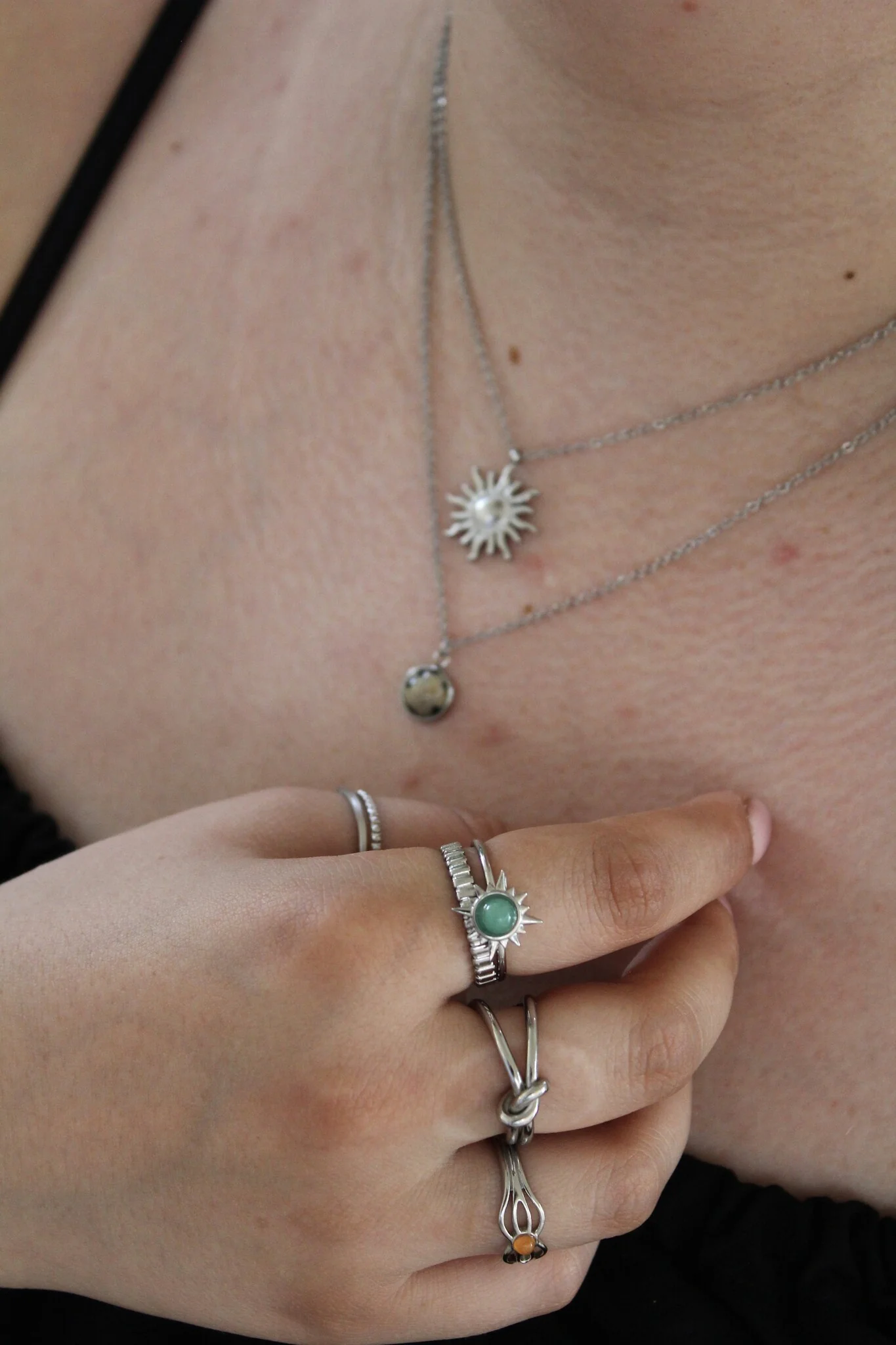 Sunny Side Up - Necklace - Stainless Steel - Image 7