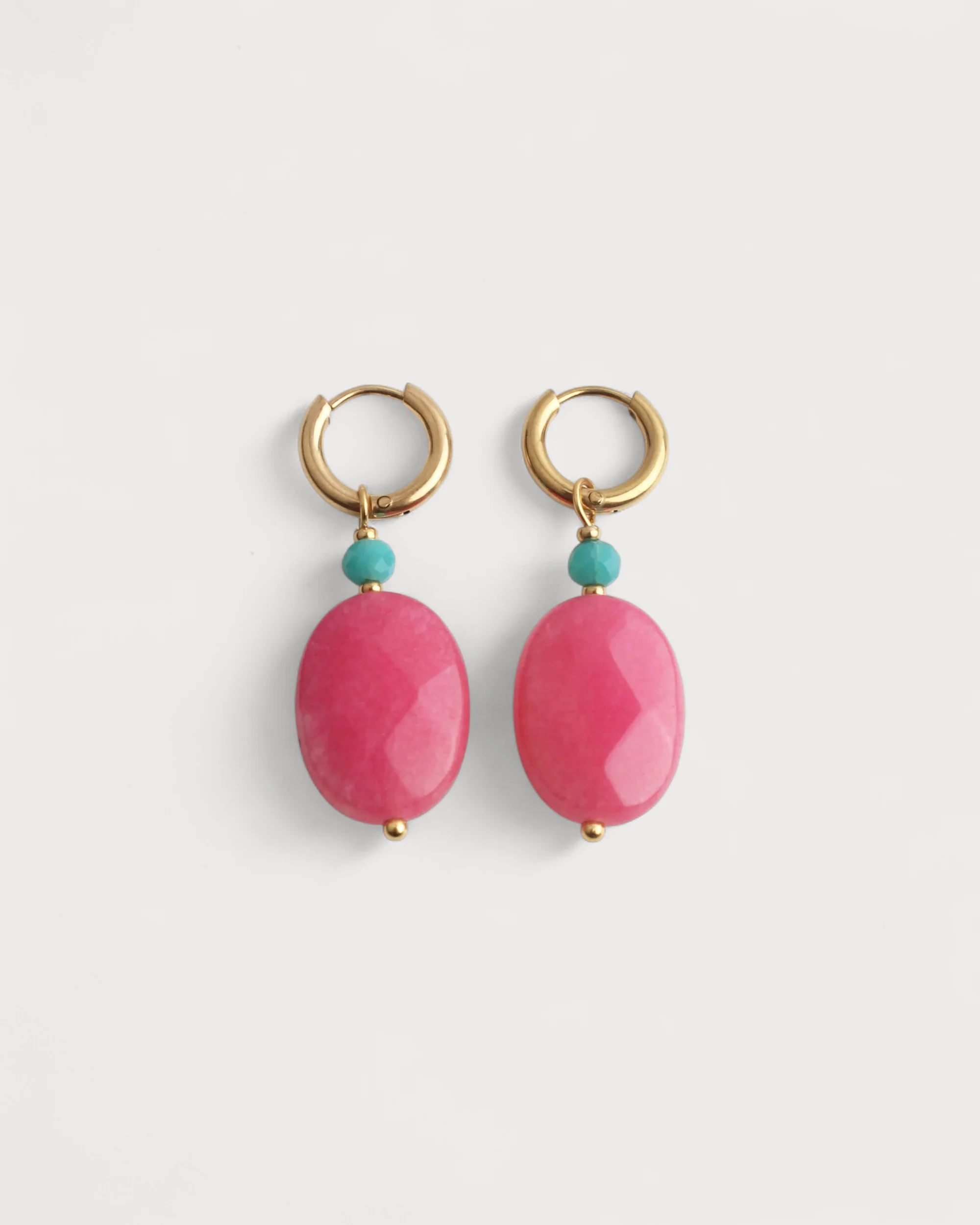 Sweet - Earrings - Natural Stone - Stainless Steel