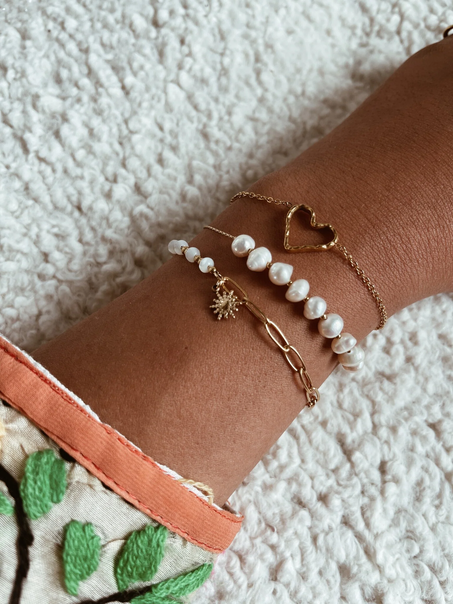 Sweet Pearls - Bracelet - Pearl - Stainless Steel - Image 2