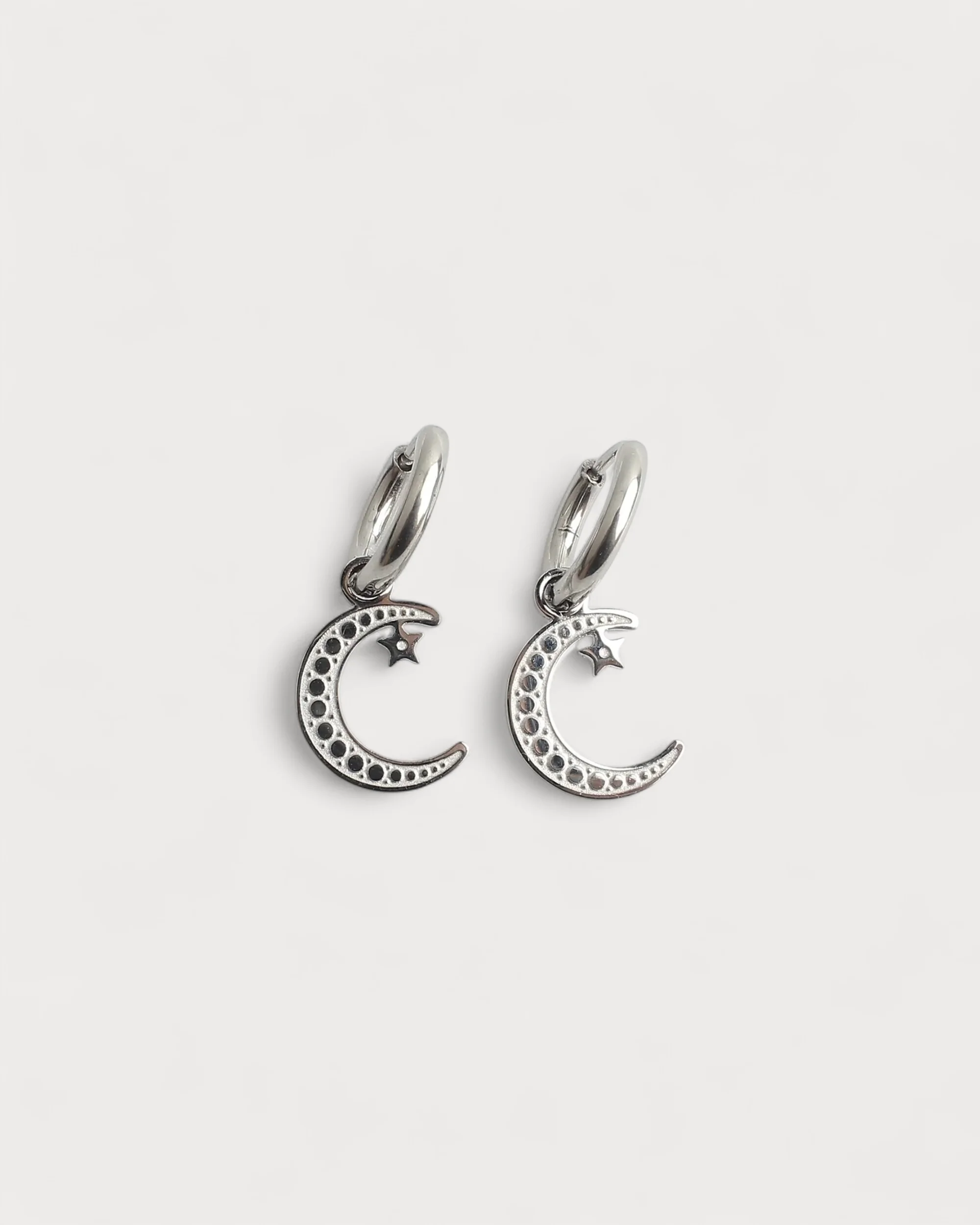 Take Me To The Moon - Earrings - Stainless Steel - Image 3