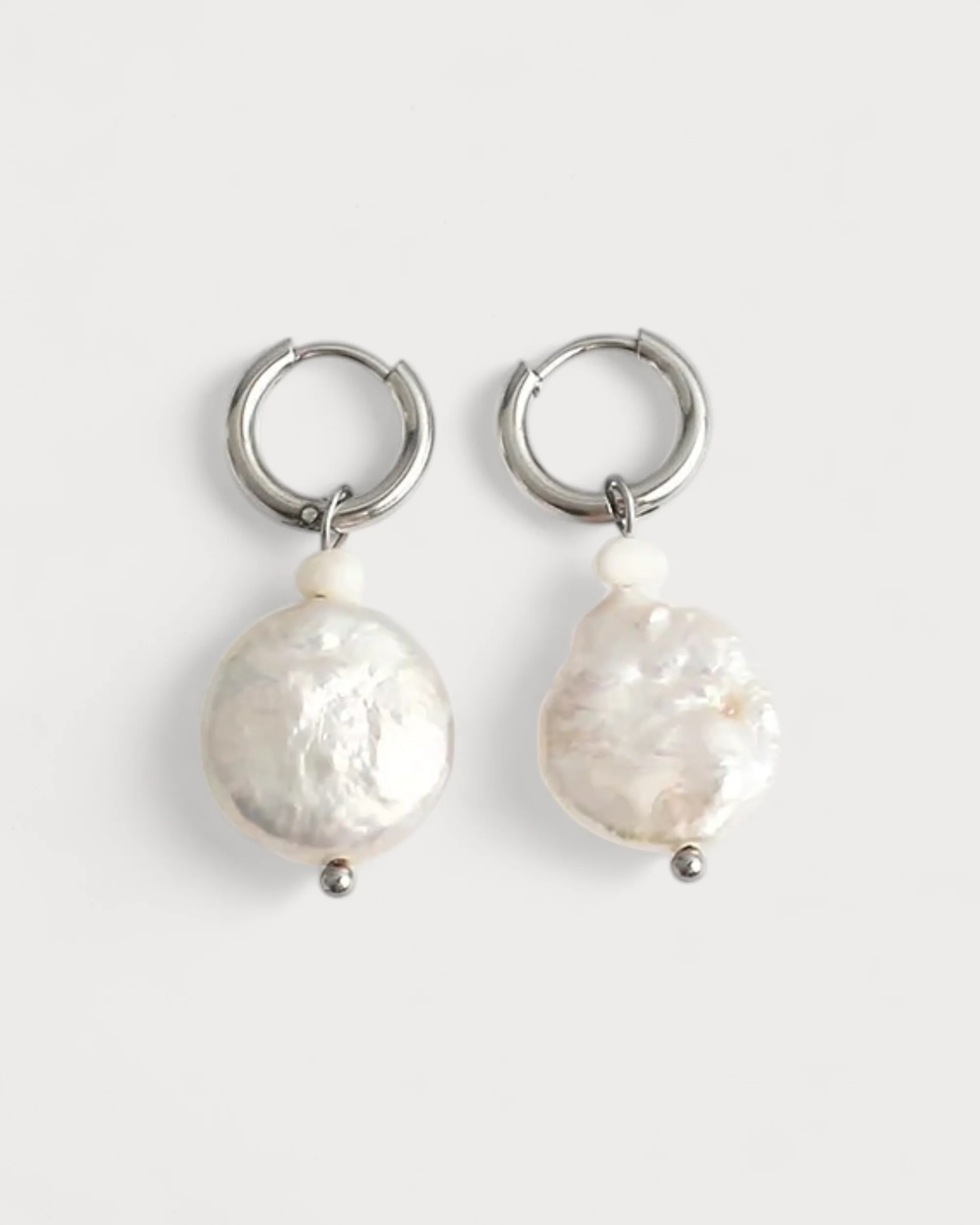 Thalia - Earrings - Pearl - Stainless Steel - Image 6