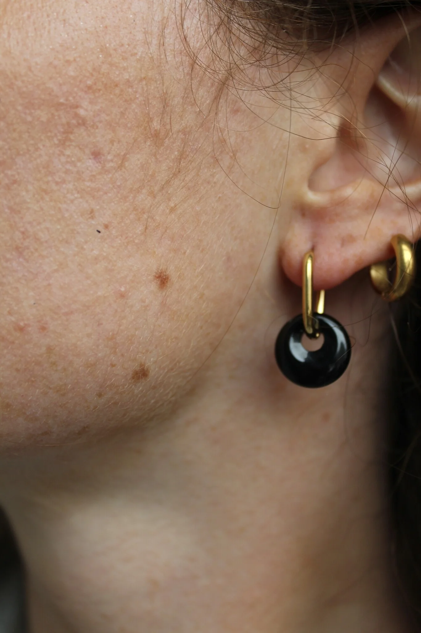 Tiny Tirza - Earrings - Natural Stone - Stainless Steel - Image 3