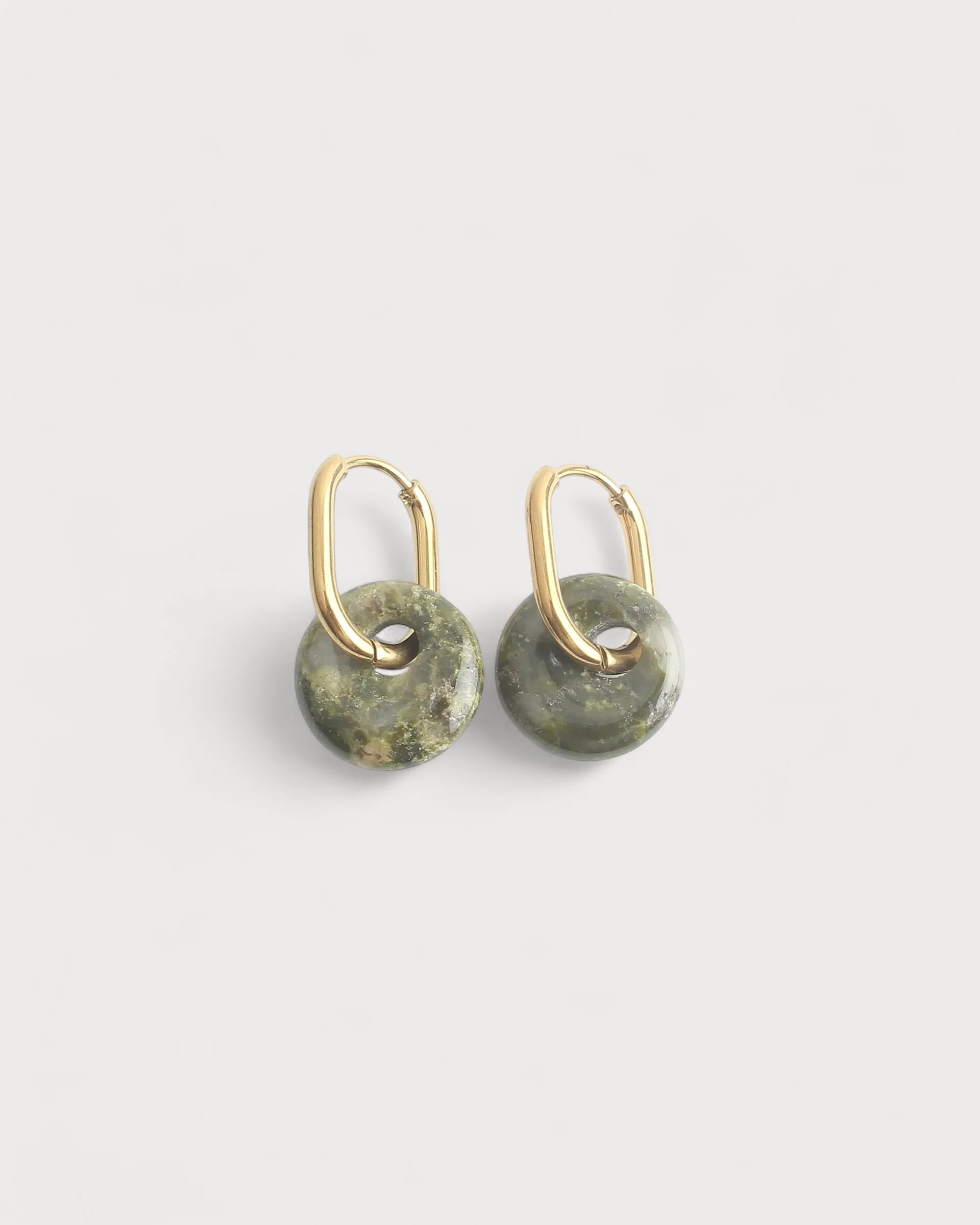 Tiny Tirza - Earrings - Natural Stone - Stainless Steel - Image 4