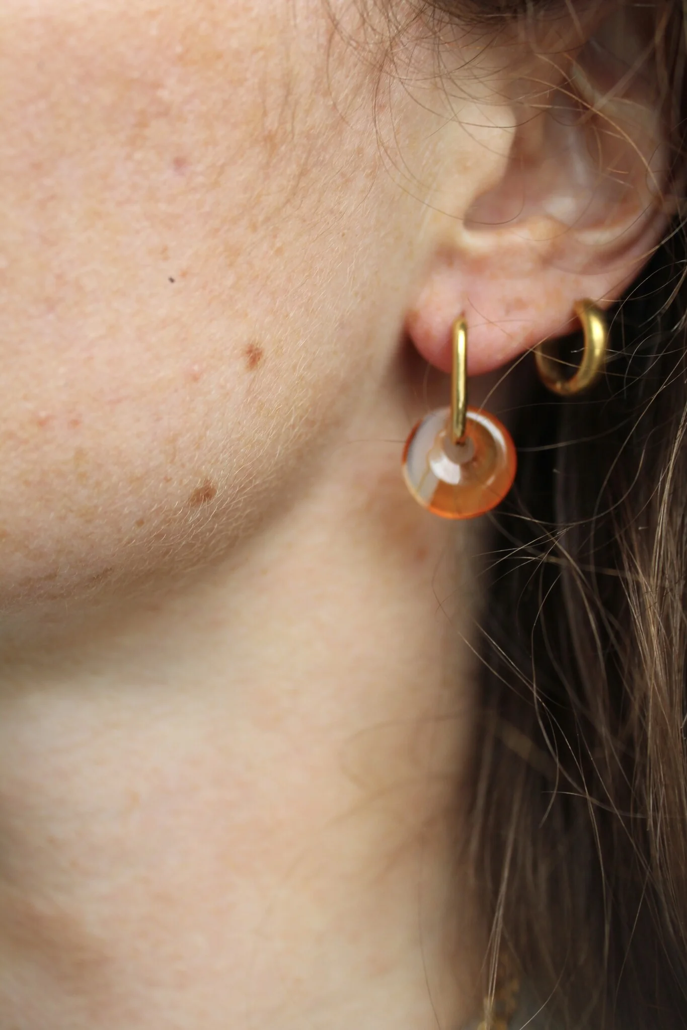 Tiny Tirza - Earrings - Natural Stone - Stainless Steel - Image 8