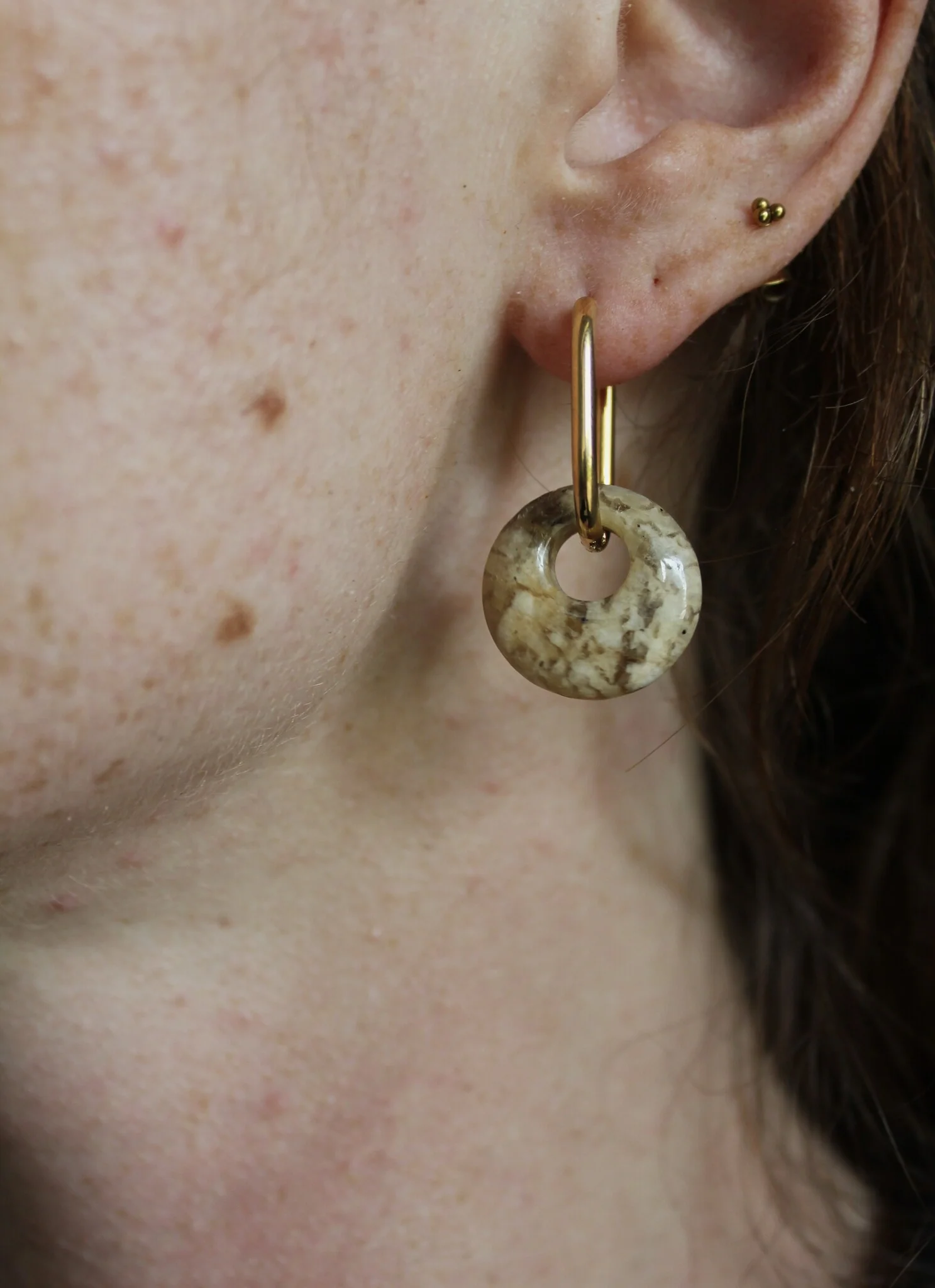 Tirza - Earrings - Natural Stone - Stainless Steel - Image 28
