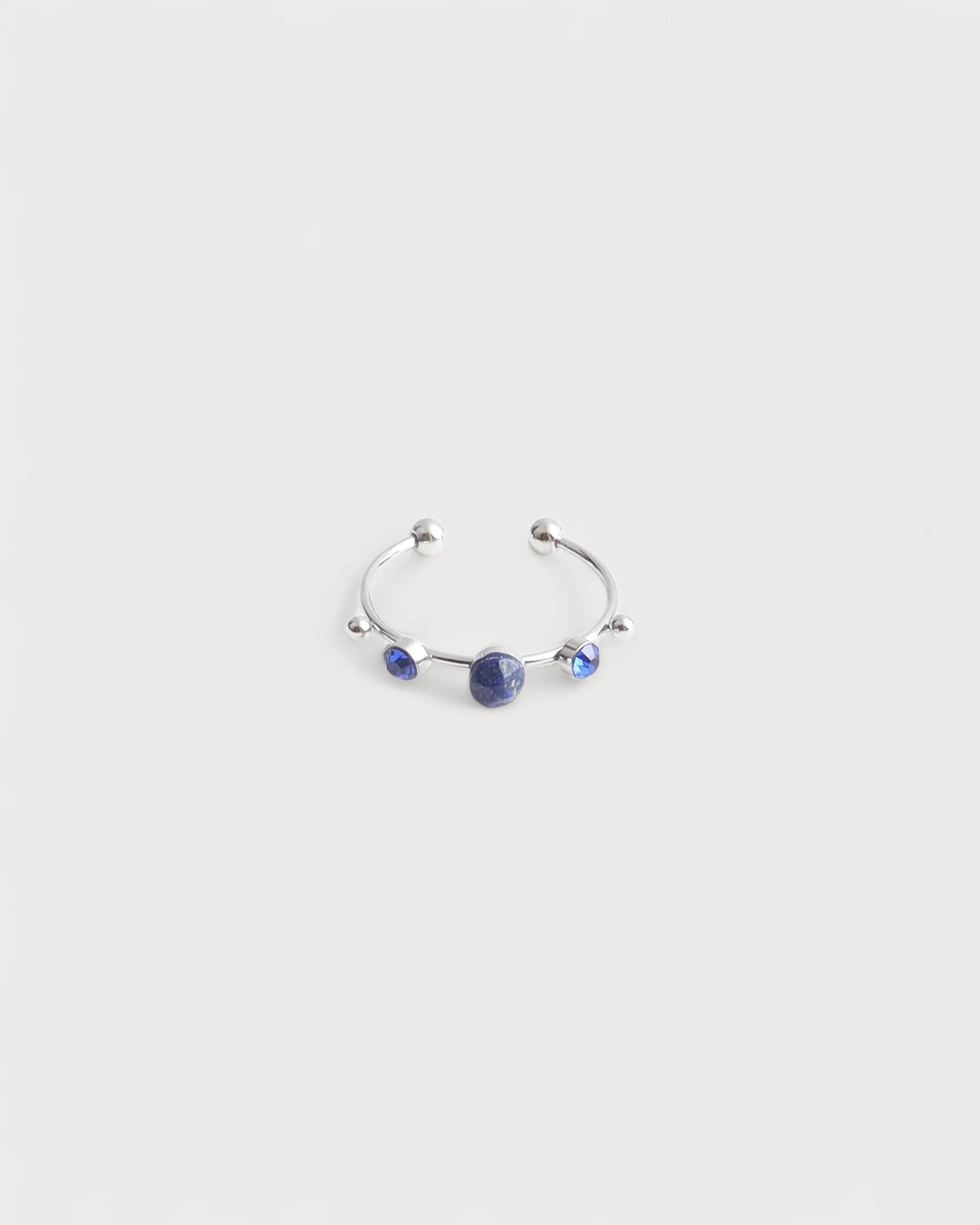 Victoria - Ring – Stainless Steel – Natural Stone – Adjustable - Image 11