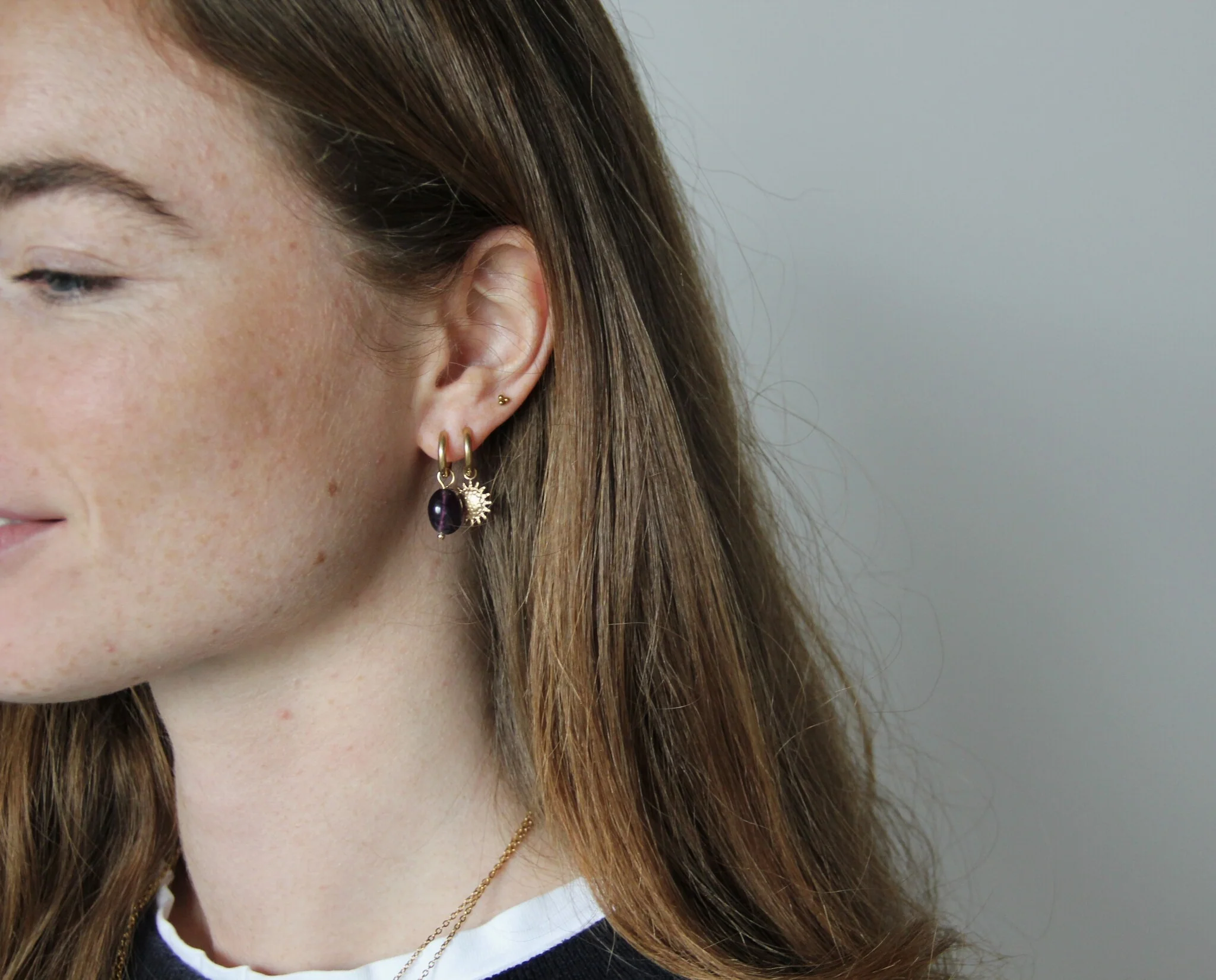 Violet - Earrings - Stainless Steel - Image 2