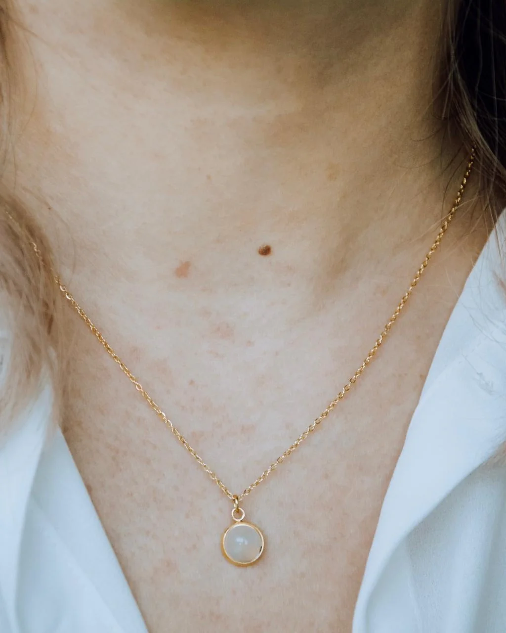 Vivien - Necklace - Natural Stone - Stainless Steel - Image 6
