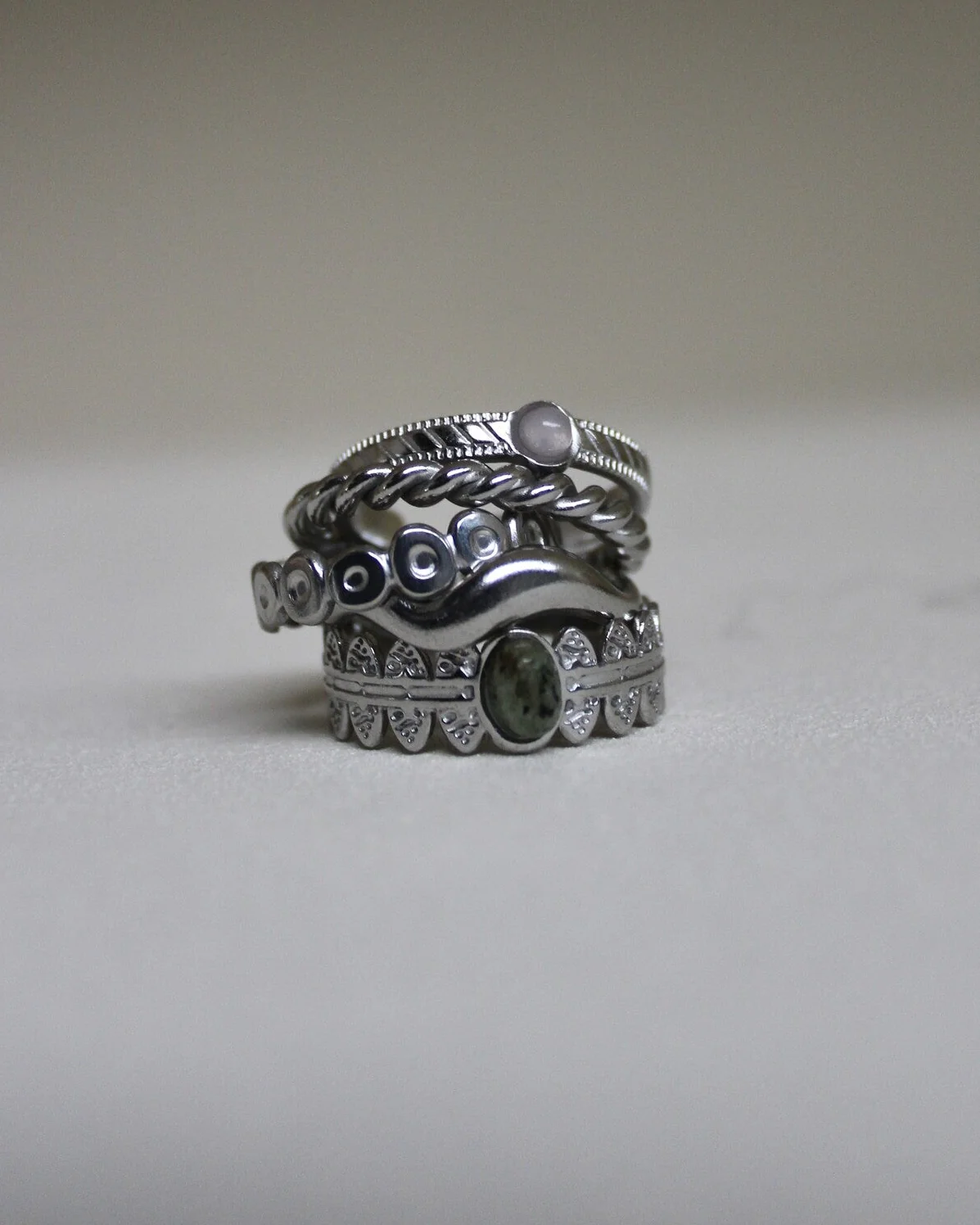 Waves - Ring - Stainless Steel - Adjustable - Image 9