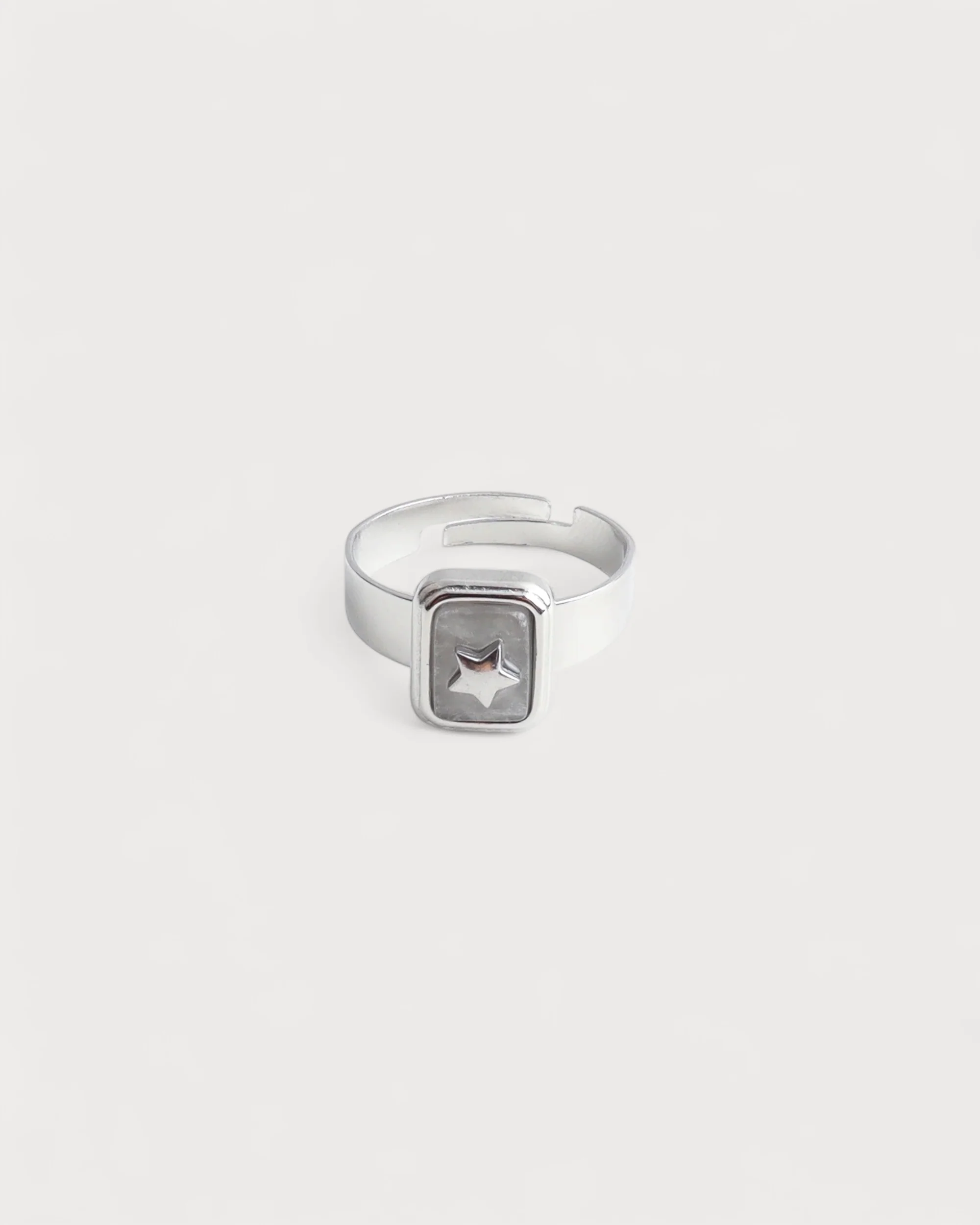Yasmin - Ring - Natural Stone - Stainless Steel - Adjustable - Image 9
