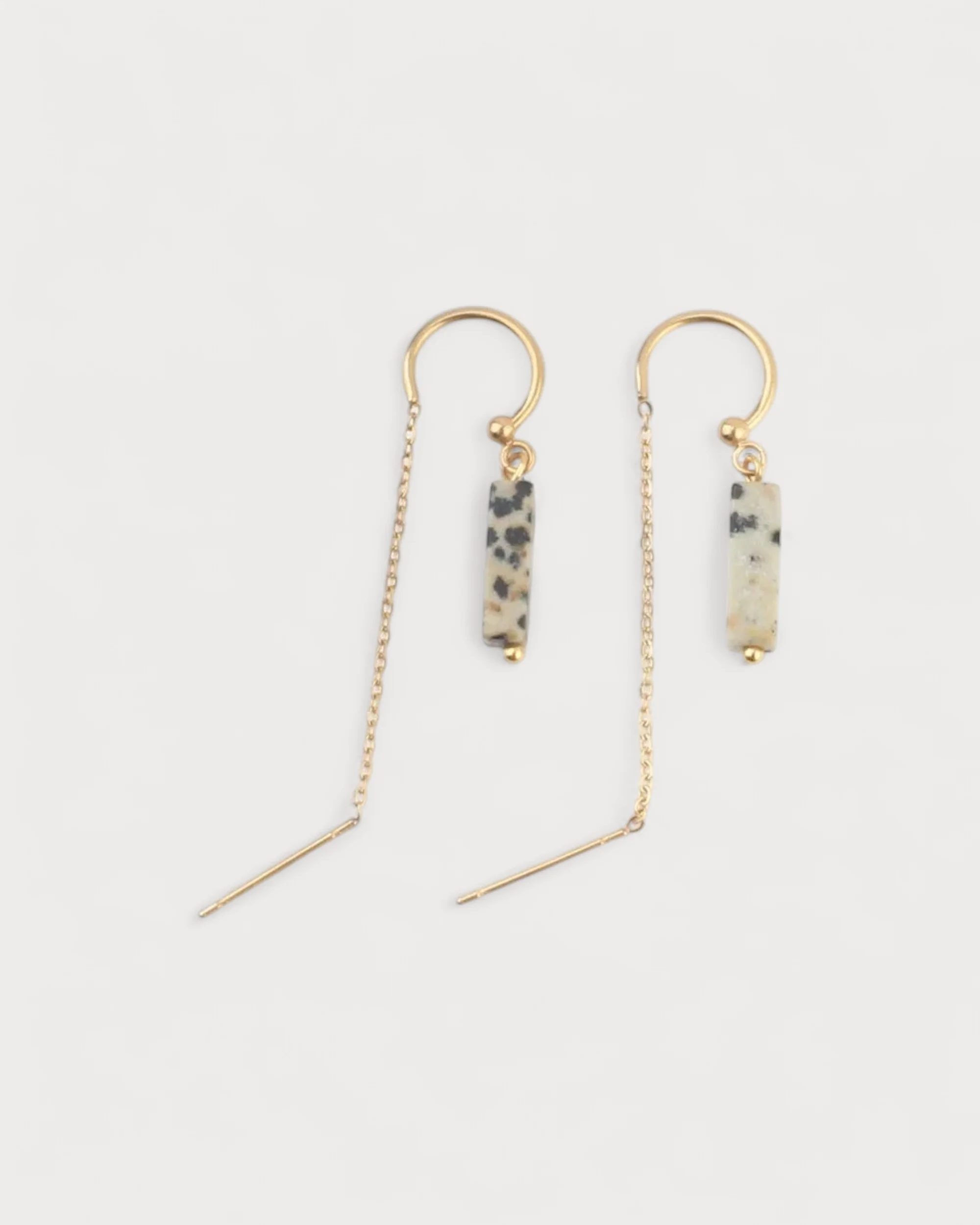 Yaya - Earrings - Natural Stone - Stainless Steel
