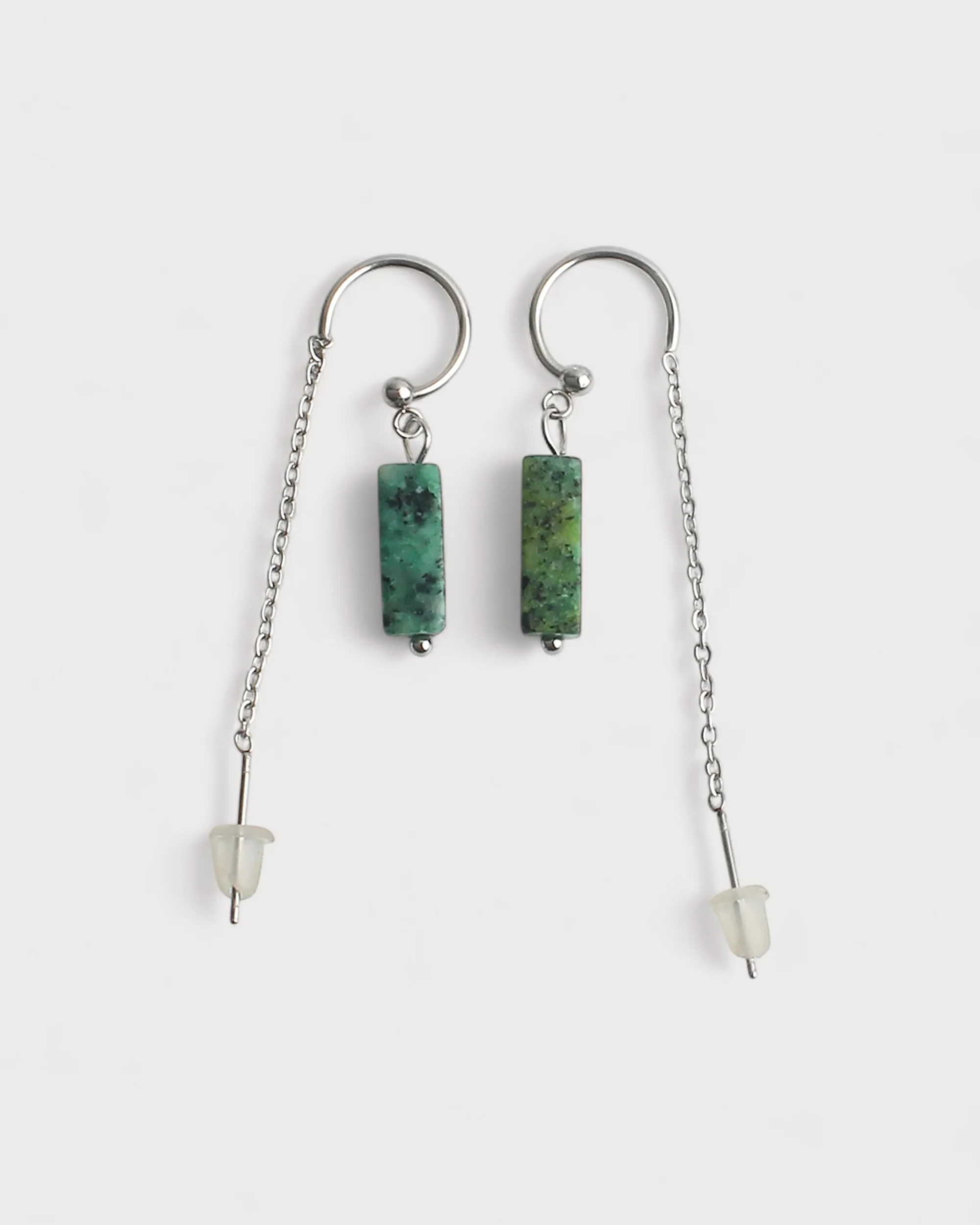 Yaya - Earrings - Natural Stone - Stainless Steel - Image 6