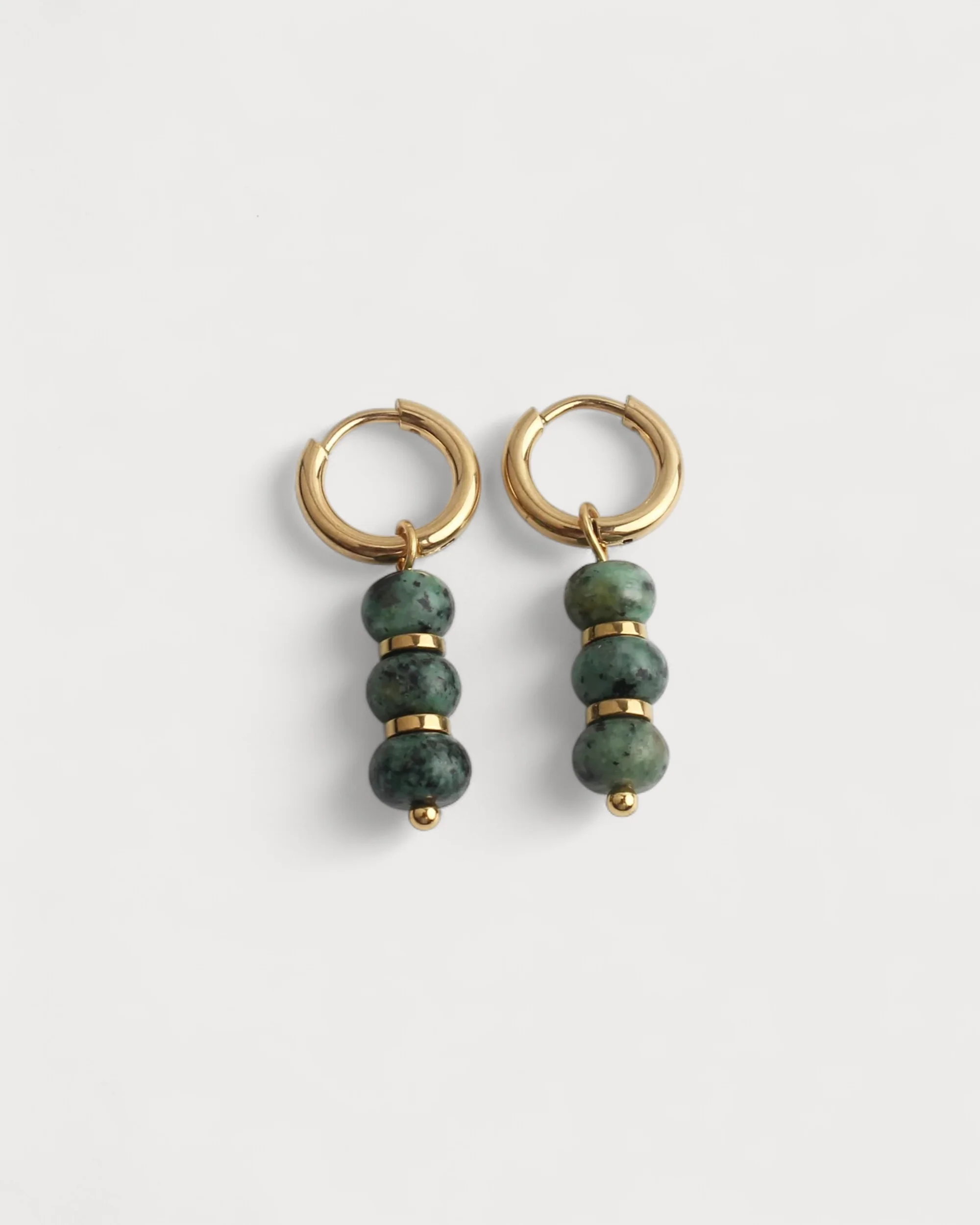 Yvette - Earrings - Natural Stone - Stainless Steel